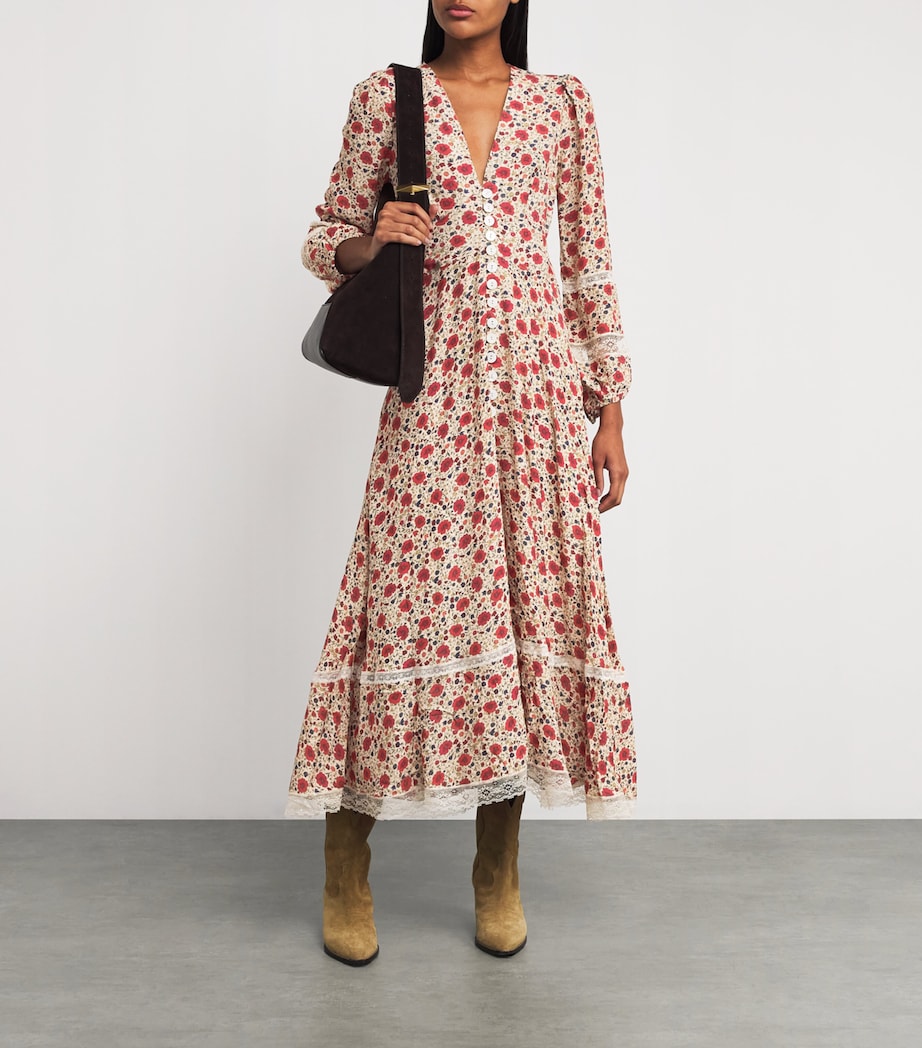 Floral Raven Midi Dress EVA FLORAL CREAM Image 2