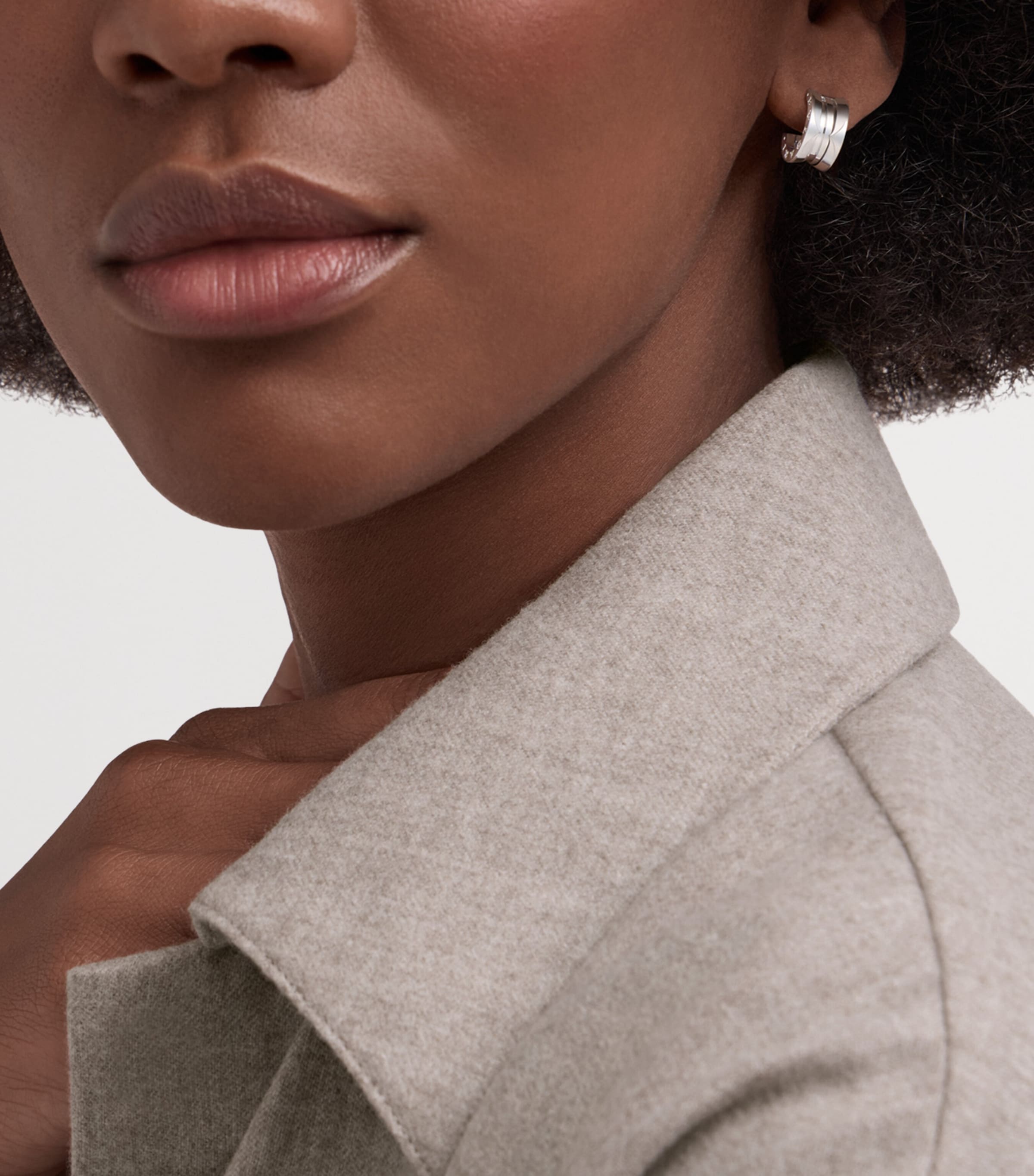 Bvlgari White Gold B.zero1 Single Hoop Earring White Gold Image 5