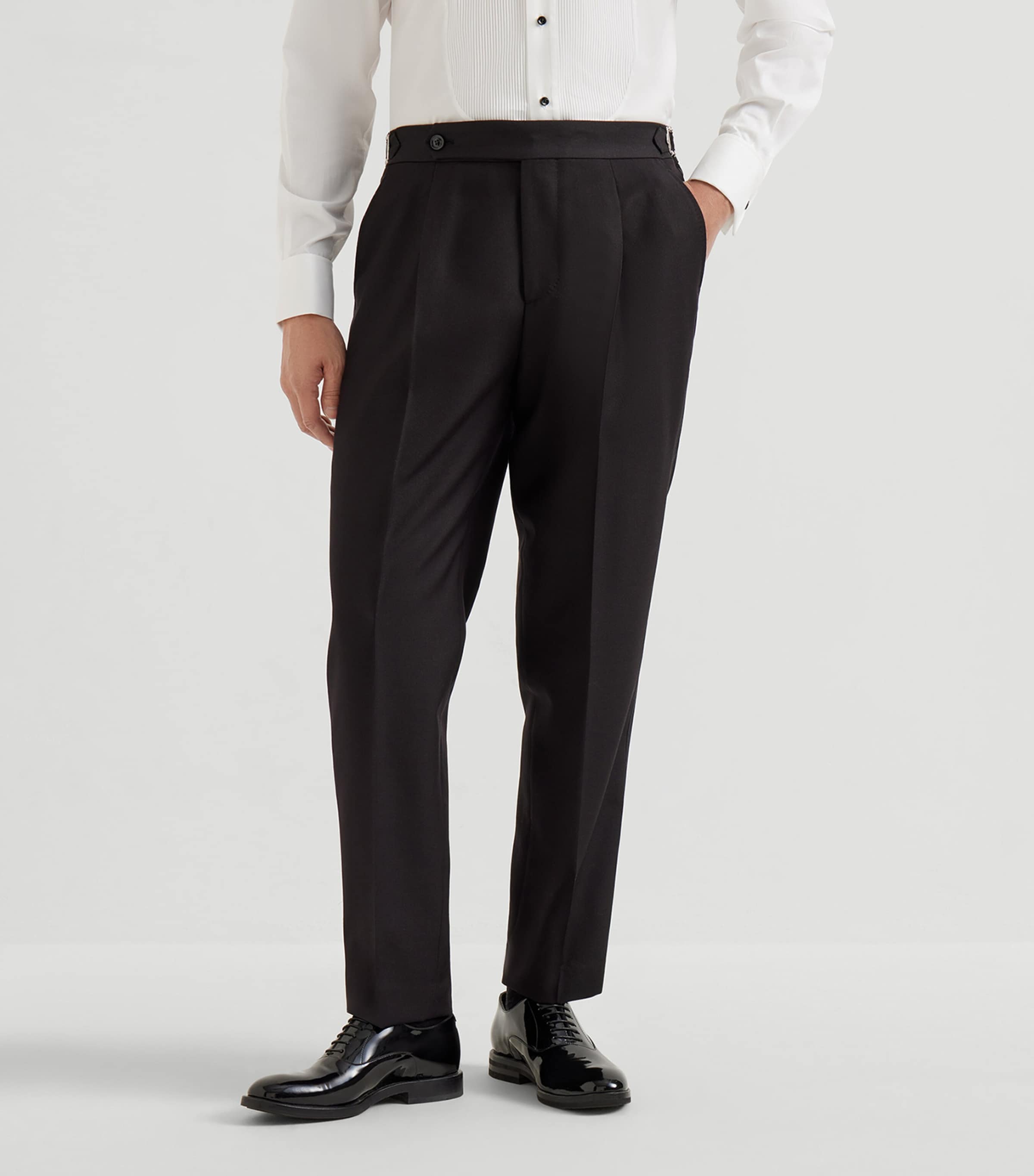 Silk-Wool Tailored Trousers CS098 Image 2