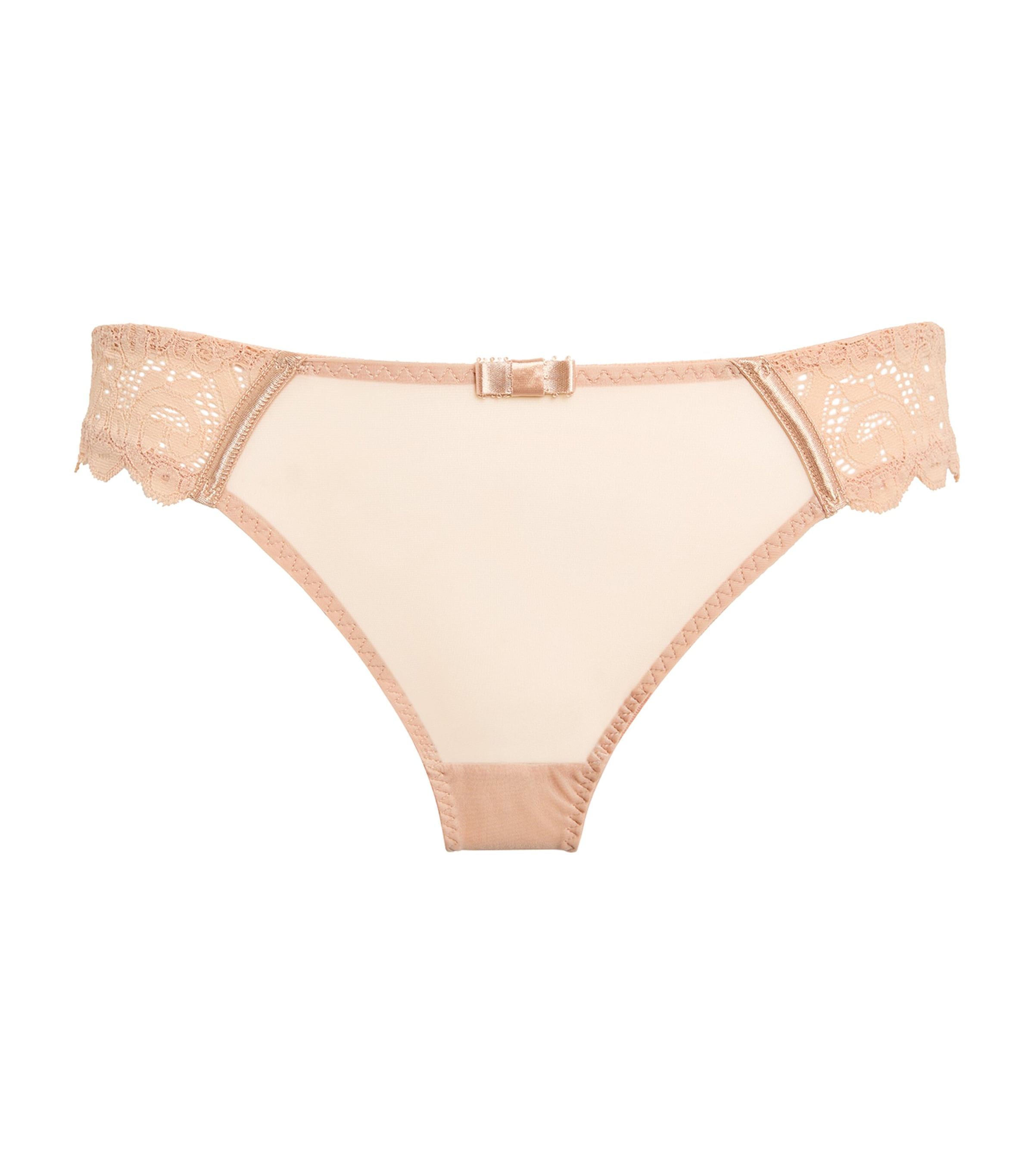 Maison Lejaby Lace-detail Gaby Briefs In Pink