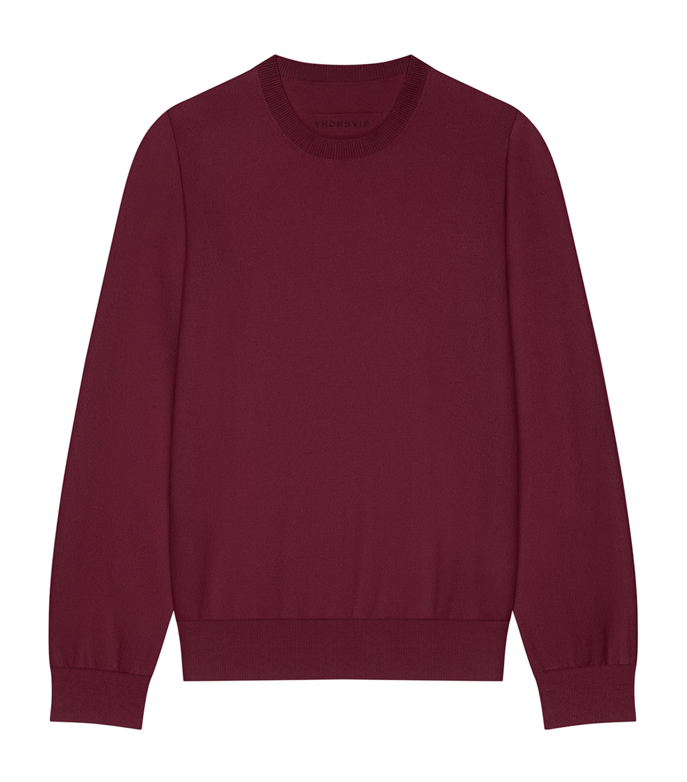 Cashmere Crew-Neck Sweater BURGUNDY Image 1