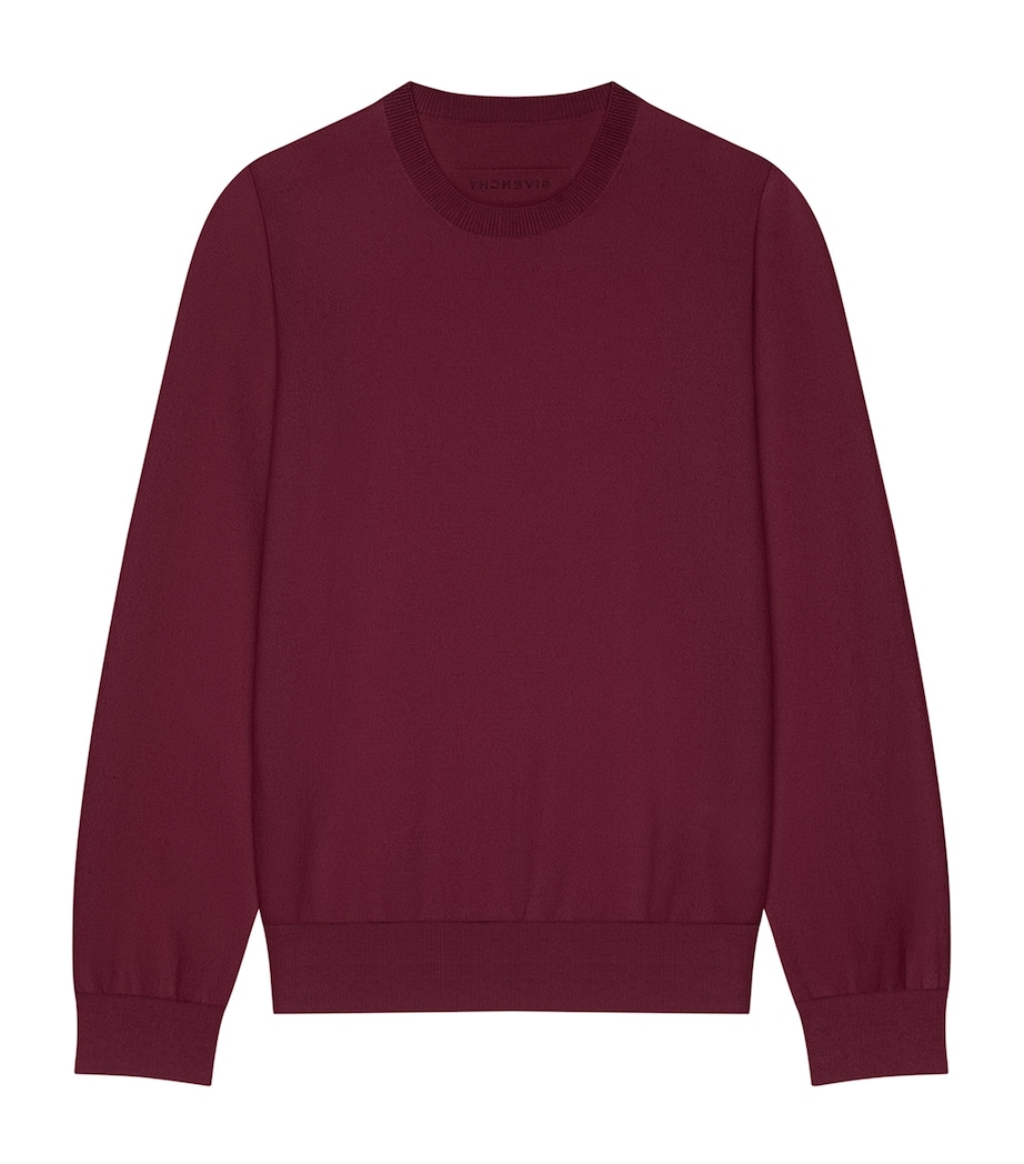 Cashmere Crew-Neck Sweater BURGUNDY Image 1