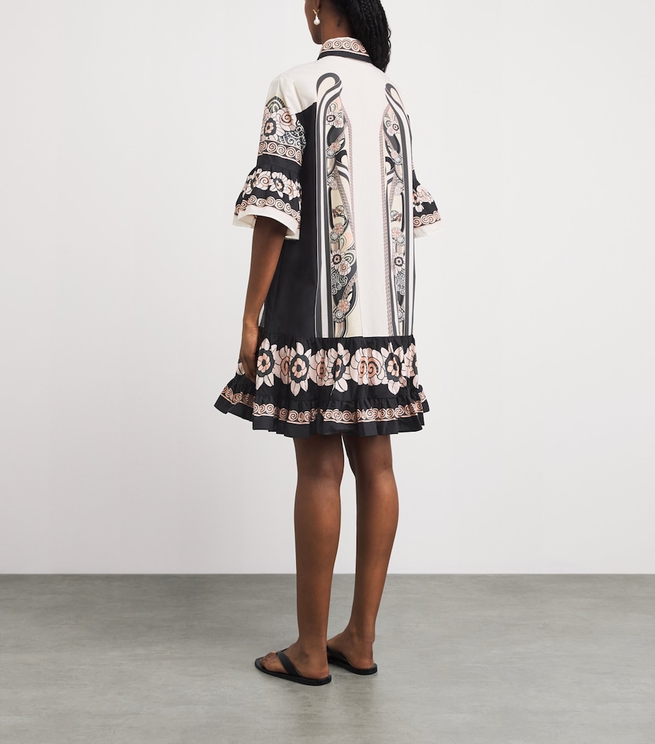 La Doublej Womens Ambrosia Print Choux Mini Dress Placée Image 4