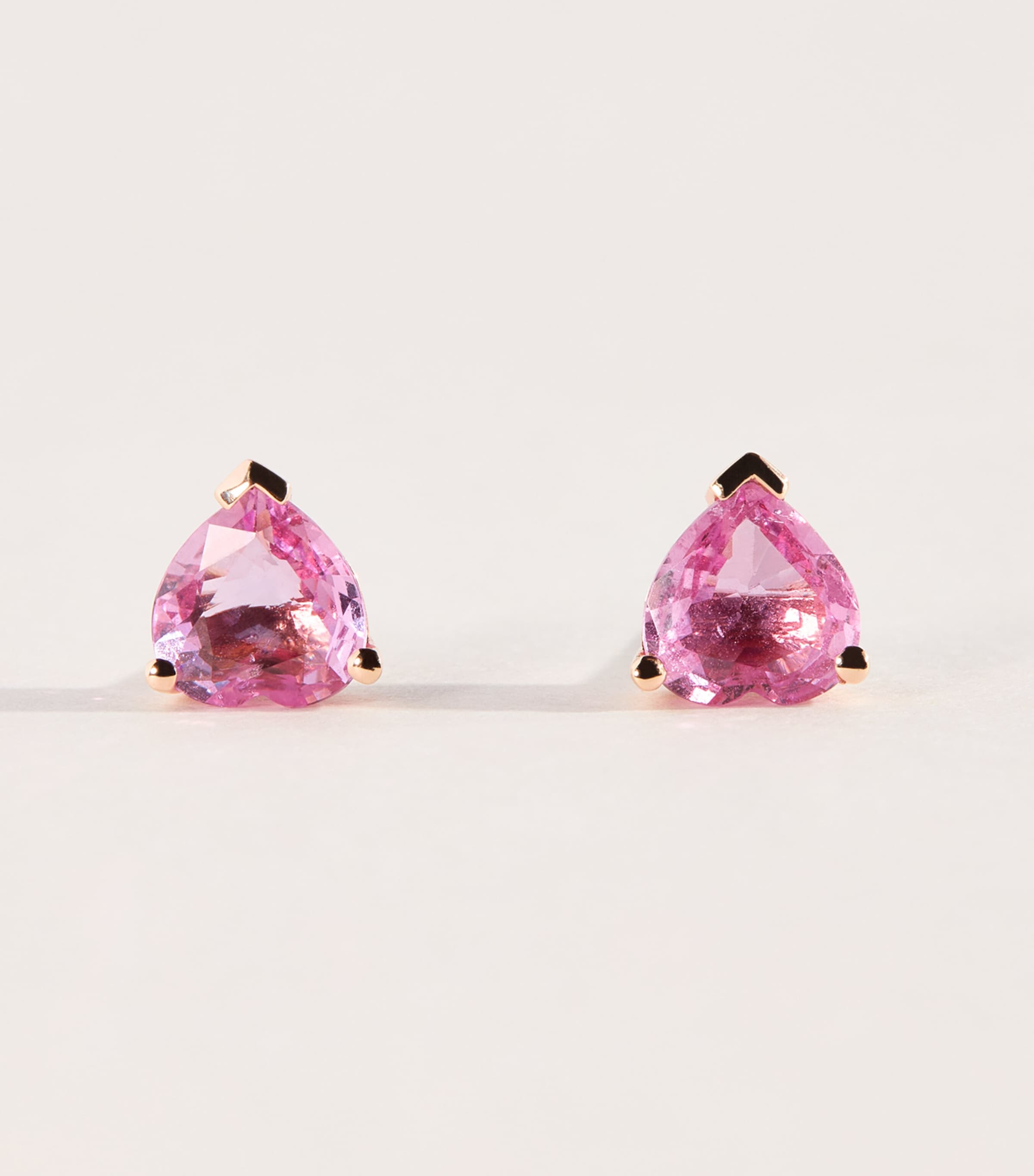 SHAY Rose Gold, Diamond and Sapphire Teardrop Halo Stud Earrings Rose Gold Image 1