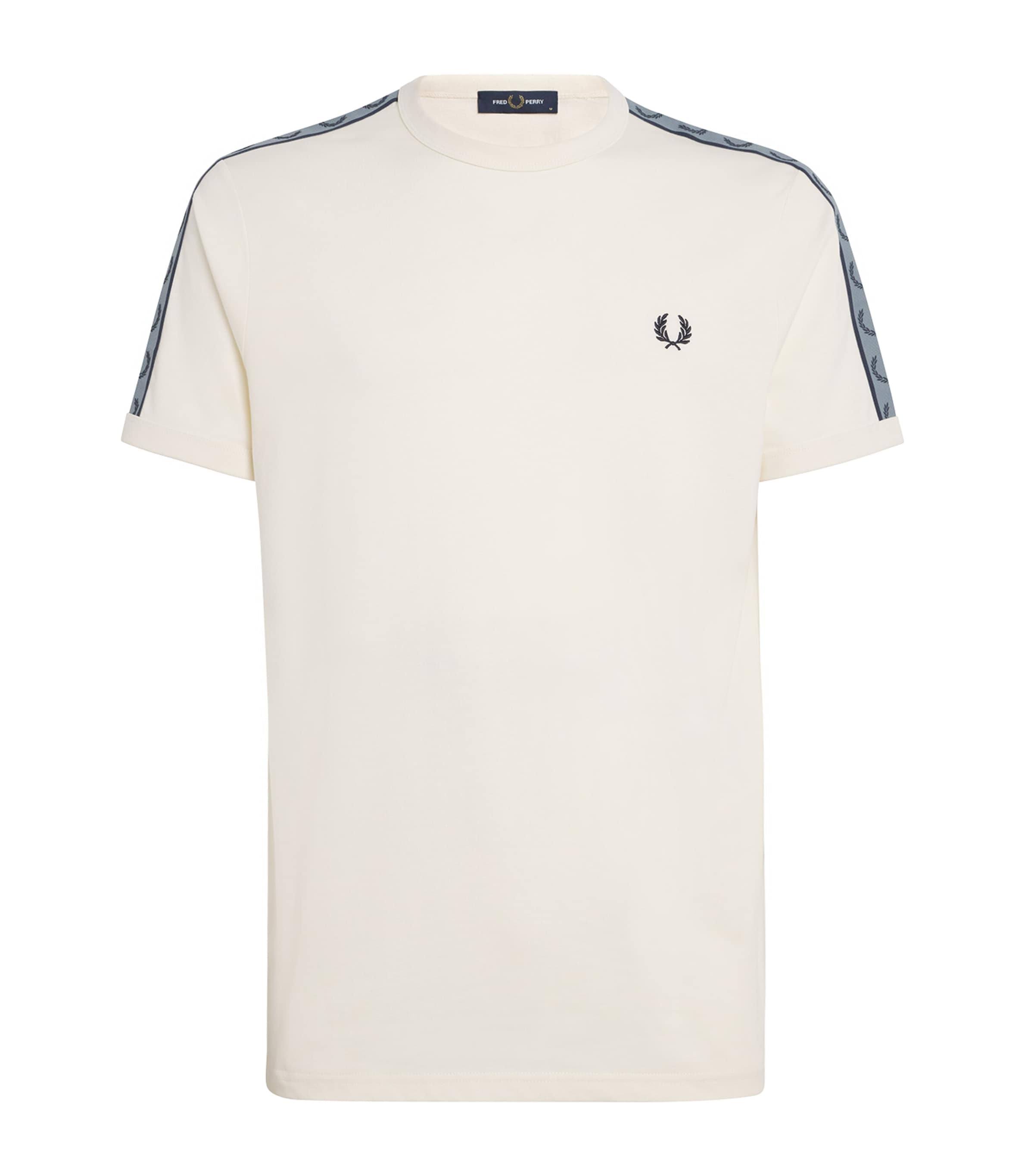 Fred Perry Cotton Logo Tape T-Shirt | Men Clothing | T-Shirts | Logo T-shirts | Designers | Fred Perry