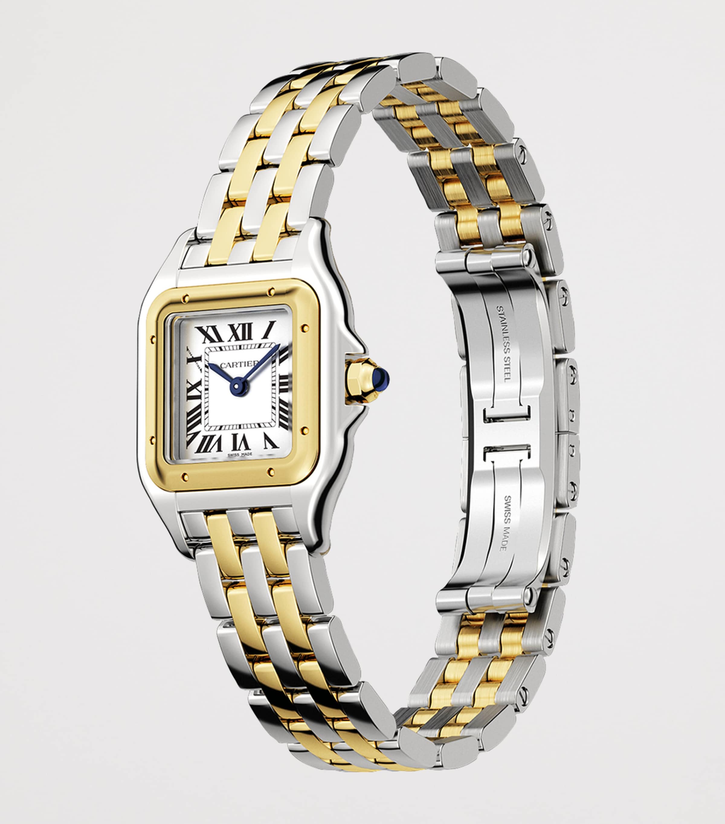 Cartier Small Yellow Gold and Stainless Steel Panthère de Cartier Watch 23mm Silver Image 2