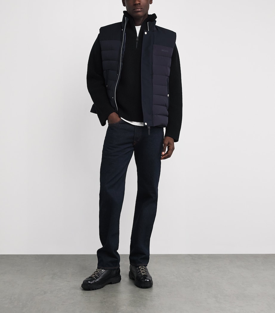 Wool Mario Quarter-Zip Sweater BLACK A Image 2