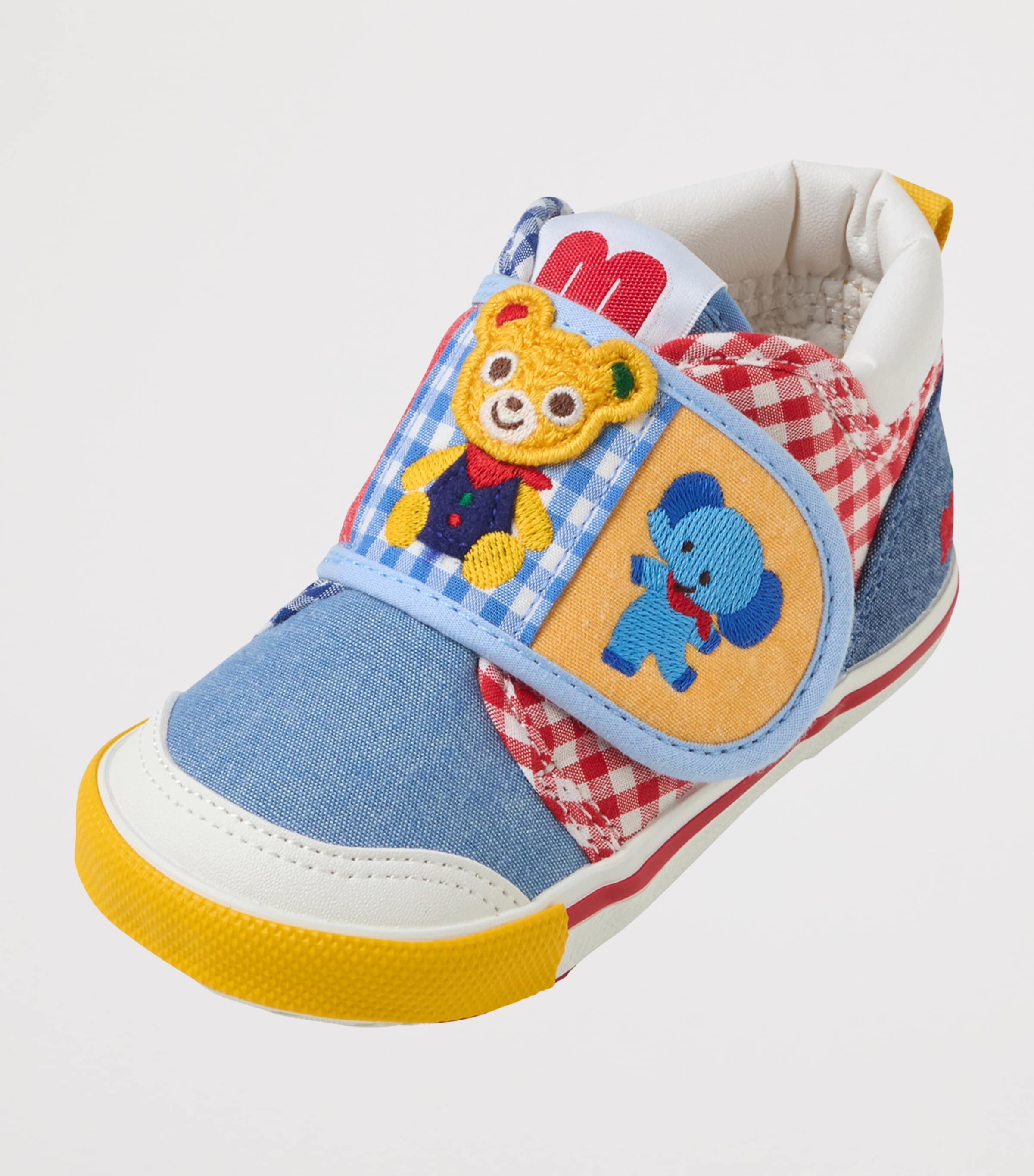 Miki House Cotton-Blend Embroidered Sneakers Image 3