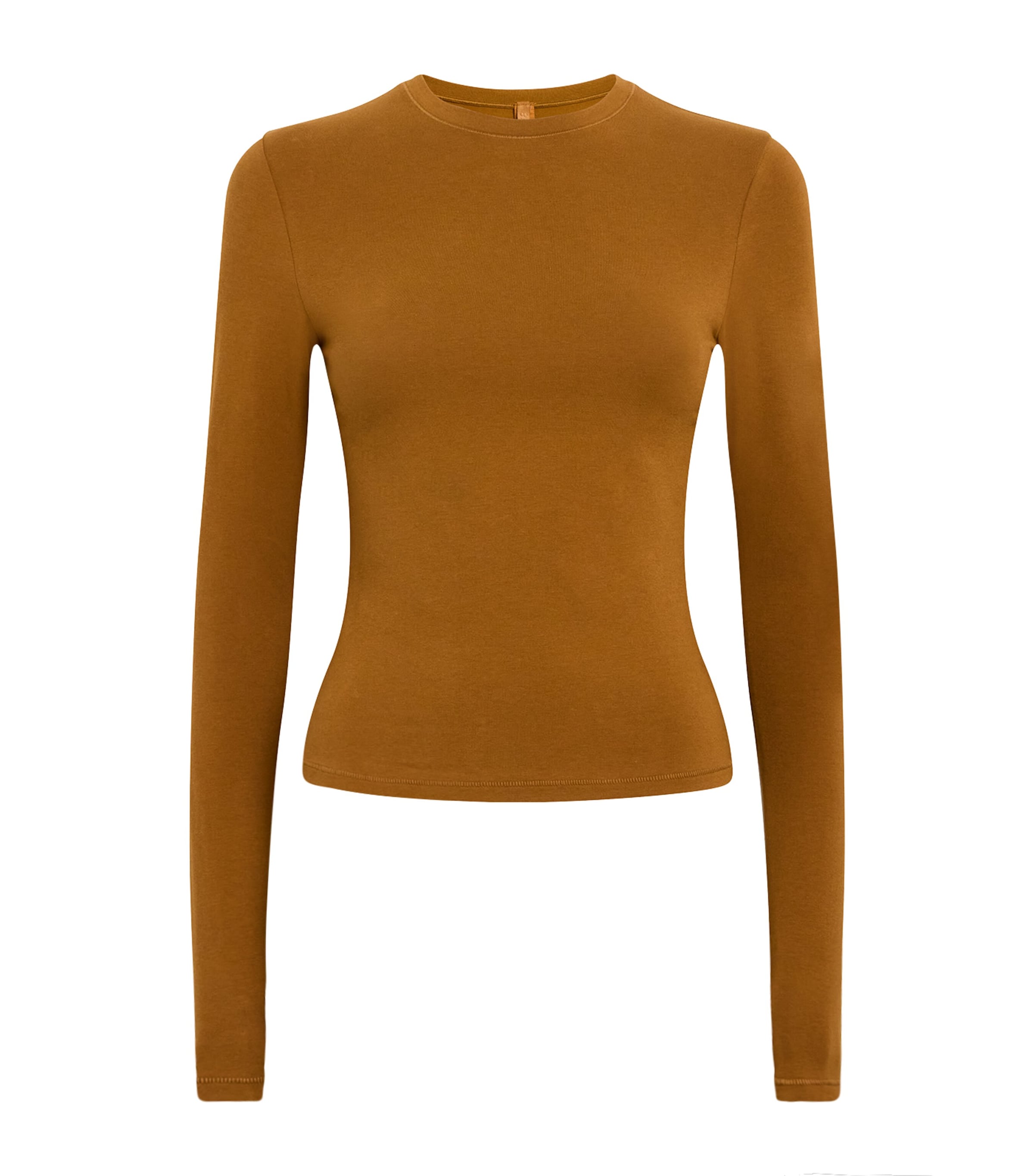 Cotton Jersey Long-Sleeve T-Shirt CHAI Image 1