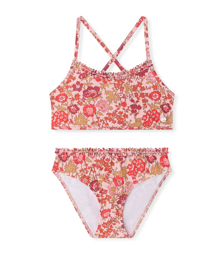 Bonpoint Floral Bikini (10-14 Years) Fleurs Rose Image 1