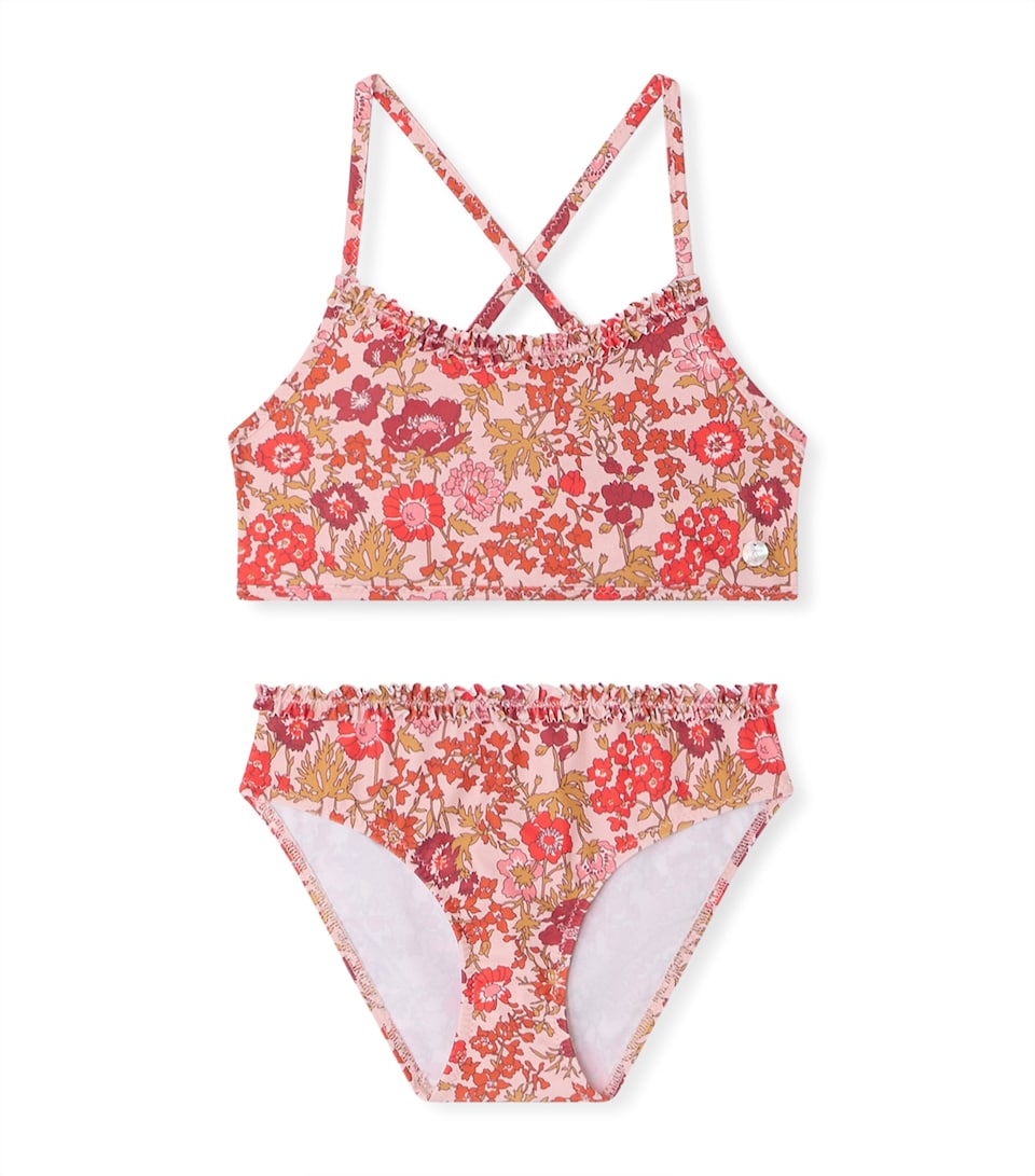 Bonpoint Floral Bikini (10-14 Years) Fleurs Rose
