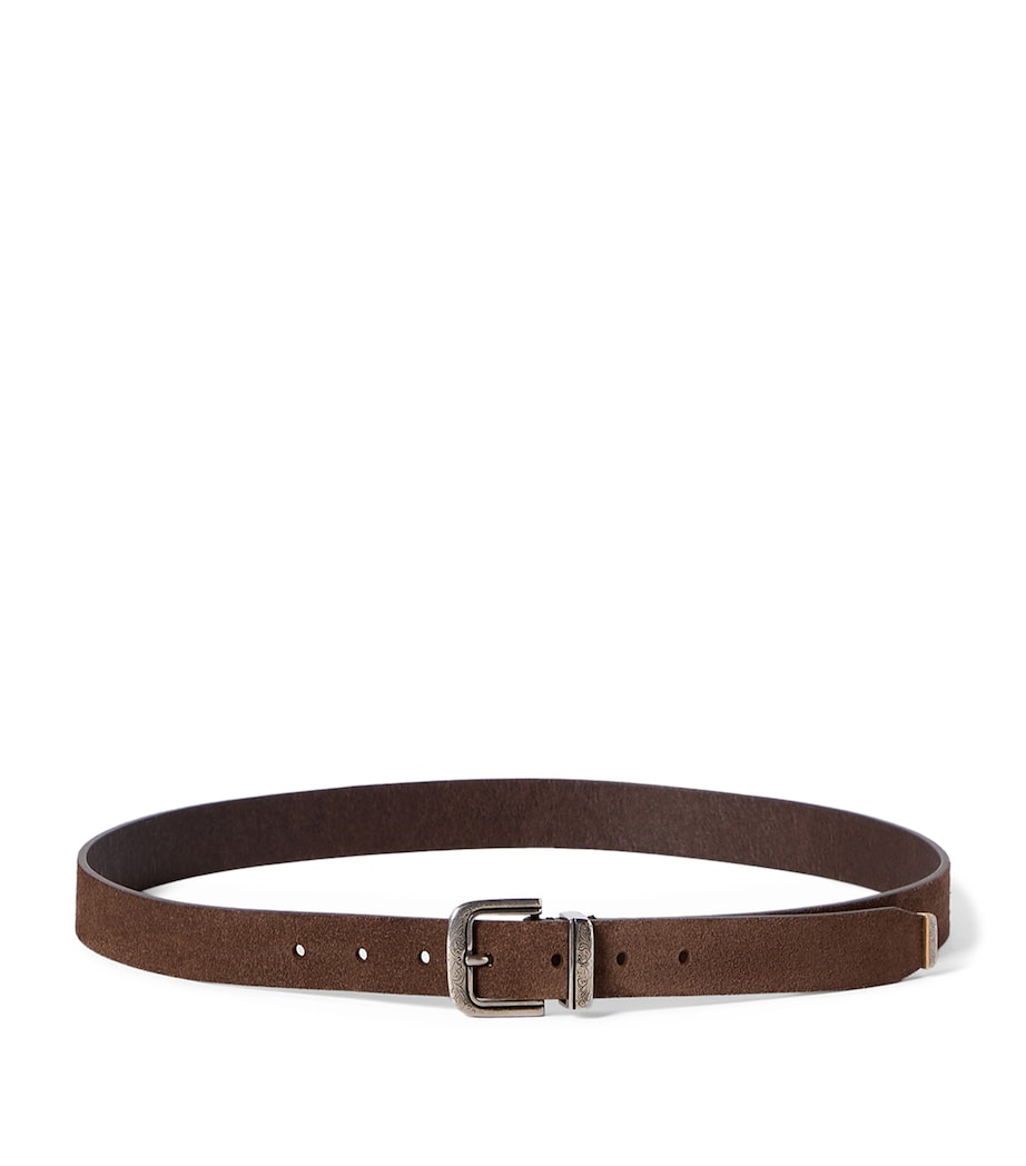 Brunello Cucinelli Reversed Leather Belt Image 1