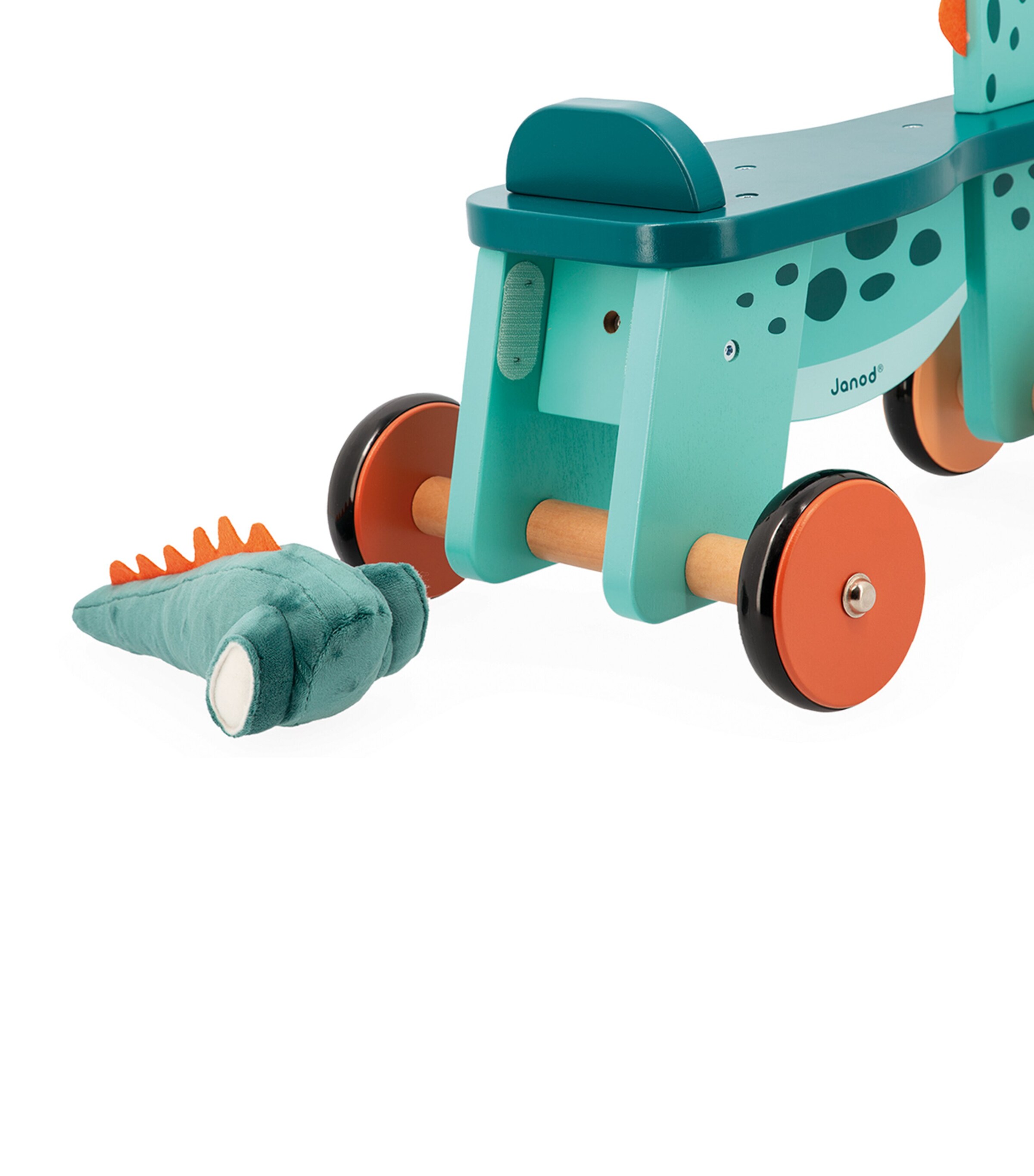 Wooden Portosaurus Dino Ride-On MULTI Image 4