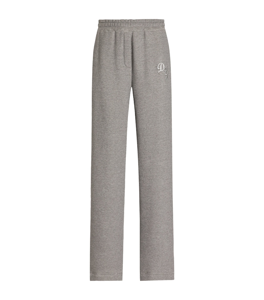 Dolce&Gabbana Womens Cotton-Blend Sweatpants Mela Image 1