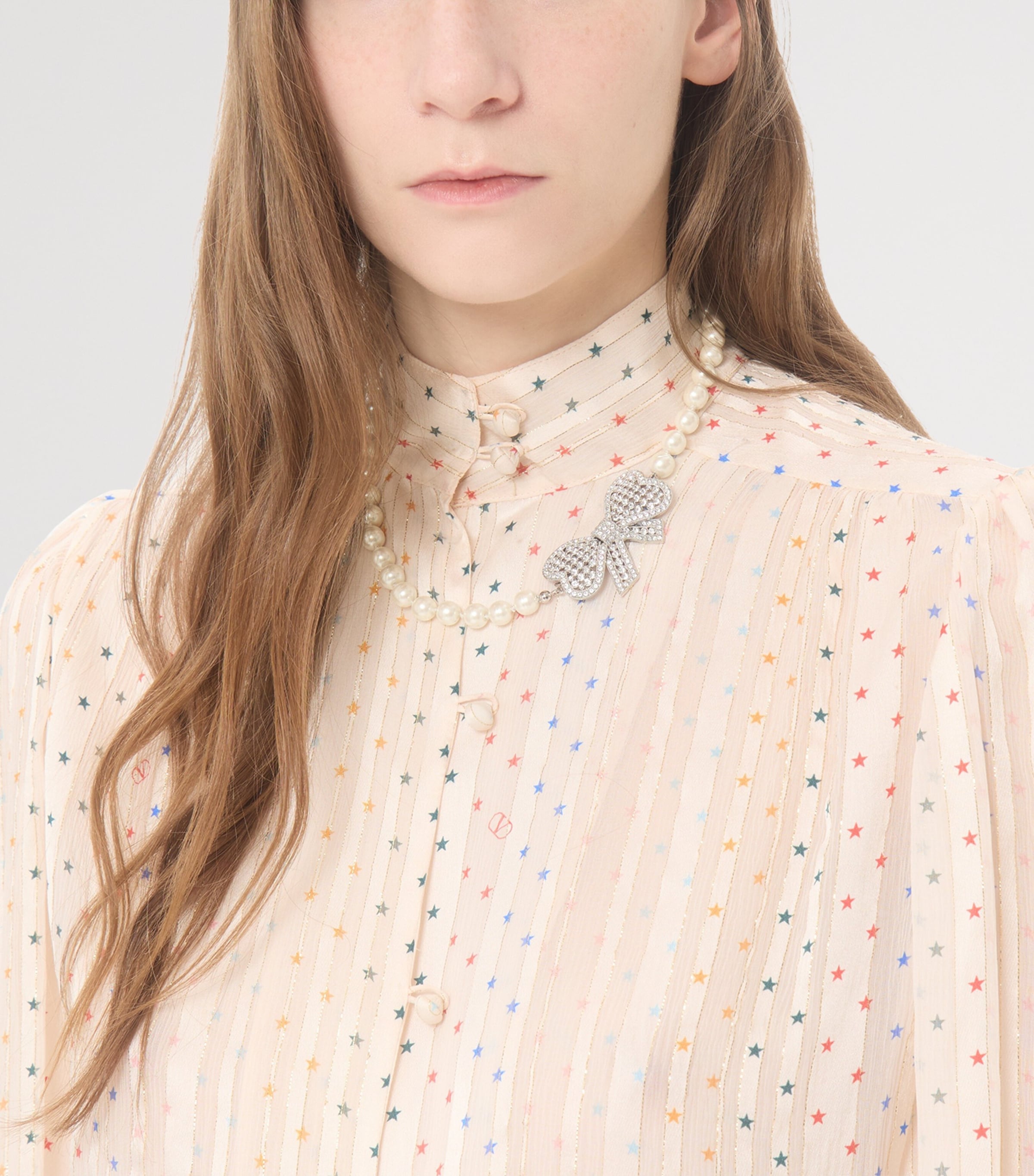 Valentino Garavani Faux Pearl Trop Chou Necklace Image 2