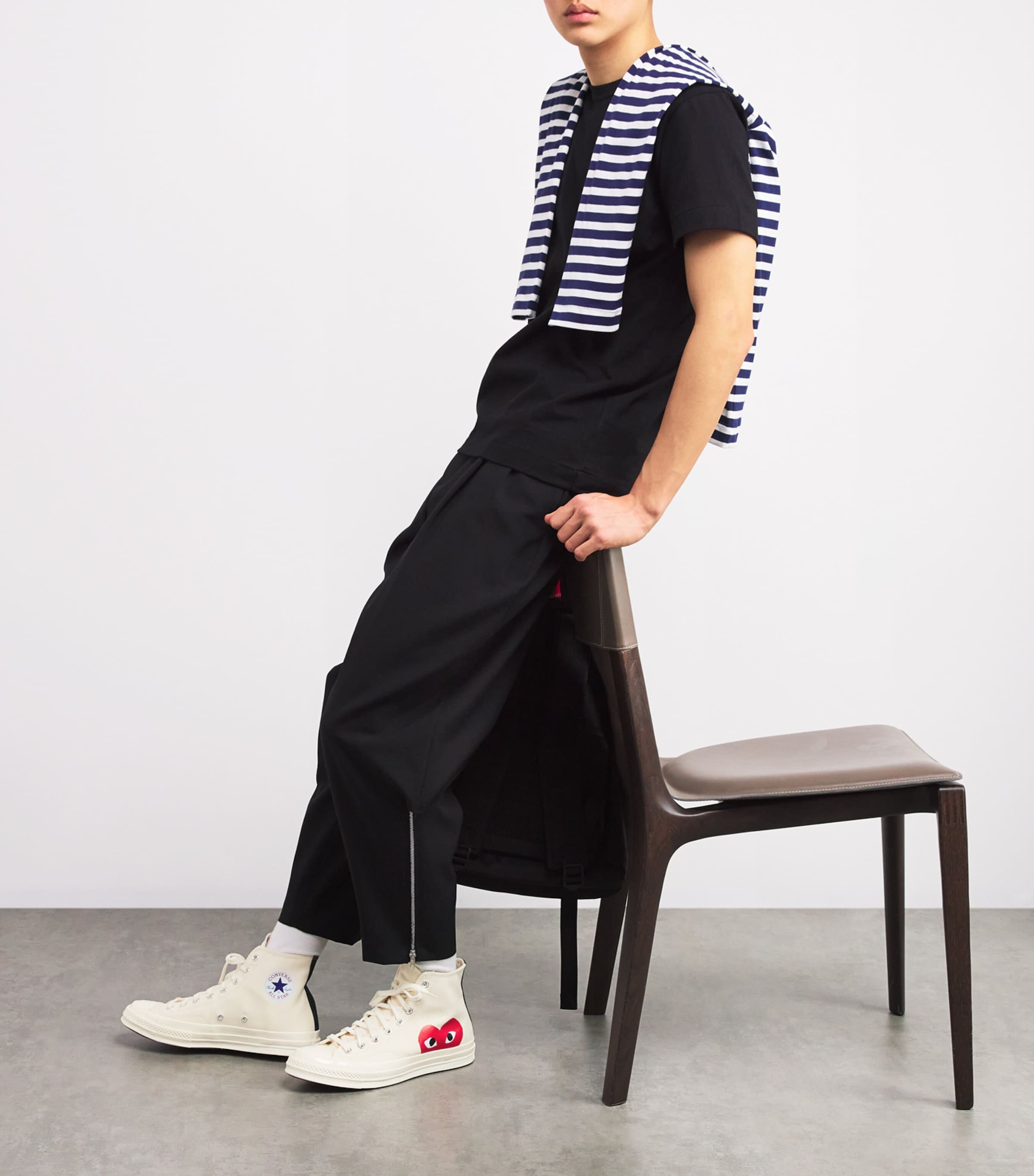 x Converse Heart Chuck Taylor All Star '70 High-Top Sneakers WHITE Image 6