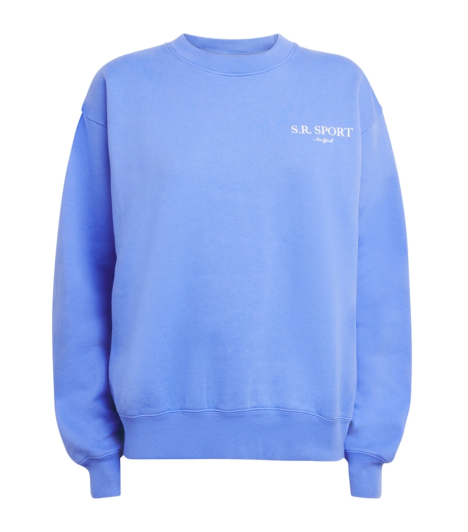 Sporty & Rich Womens Wimbledon Sweatshirt Softee White Image 1