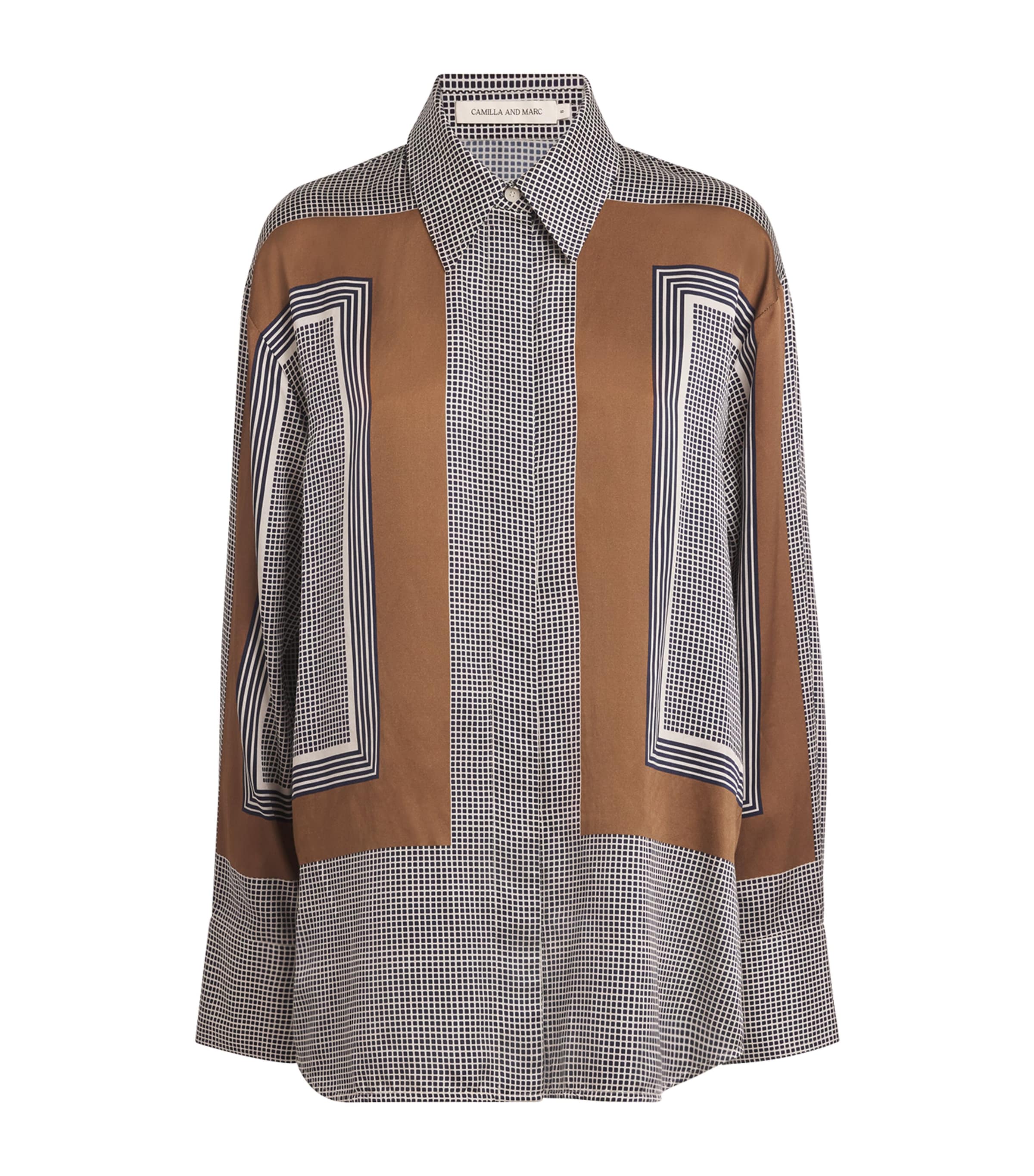 Camilla And Marc Cotton-silk Oculus Shirt In Multi