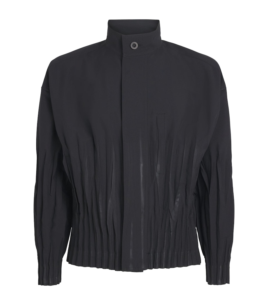 IM MEN Mens Pleated Waft Jacket Black Image 1