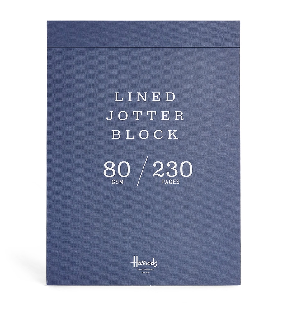 Lined A4 Jotter Block GREEN Image 1