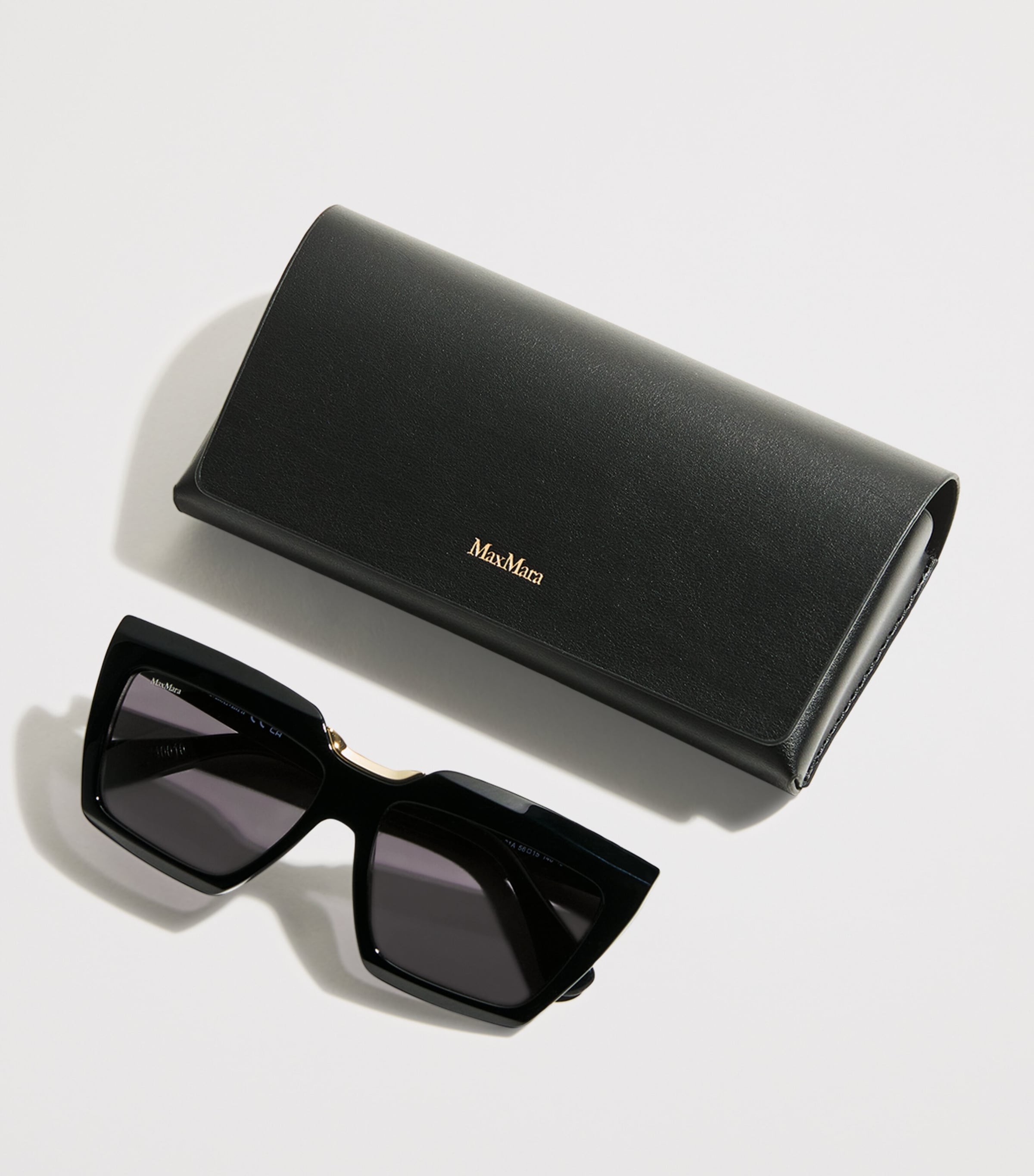 Acetate Cat-Eye SPARK7 Sunglasses BLACK Image 4