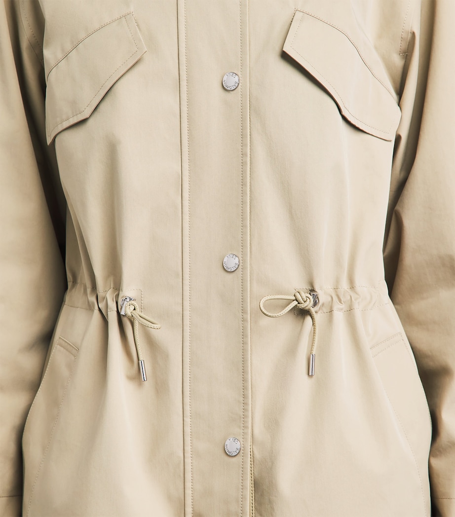 Yves Salomon Womens Cotton-Blend Waterproof Hooded Parka Image 3