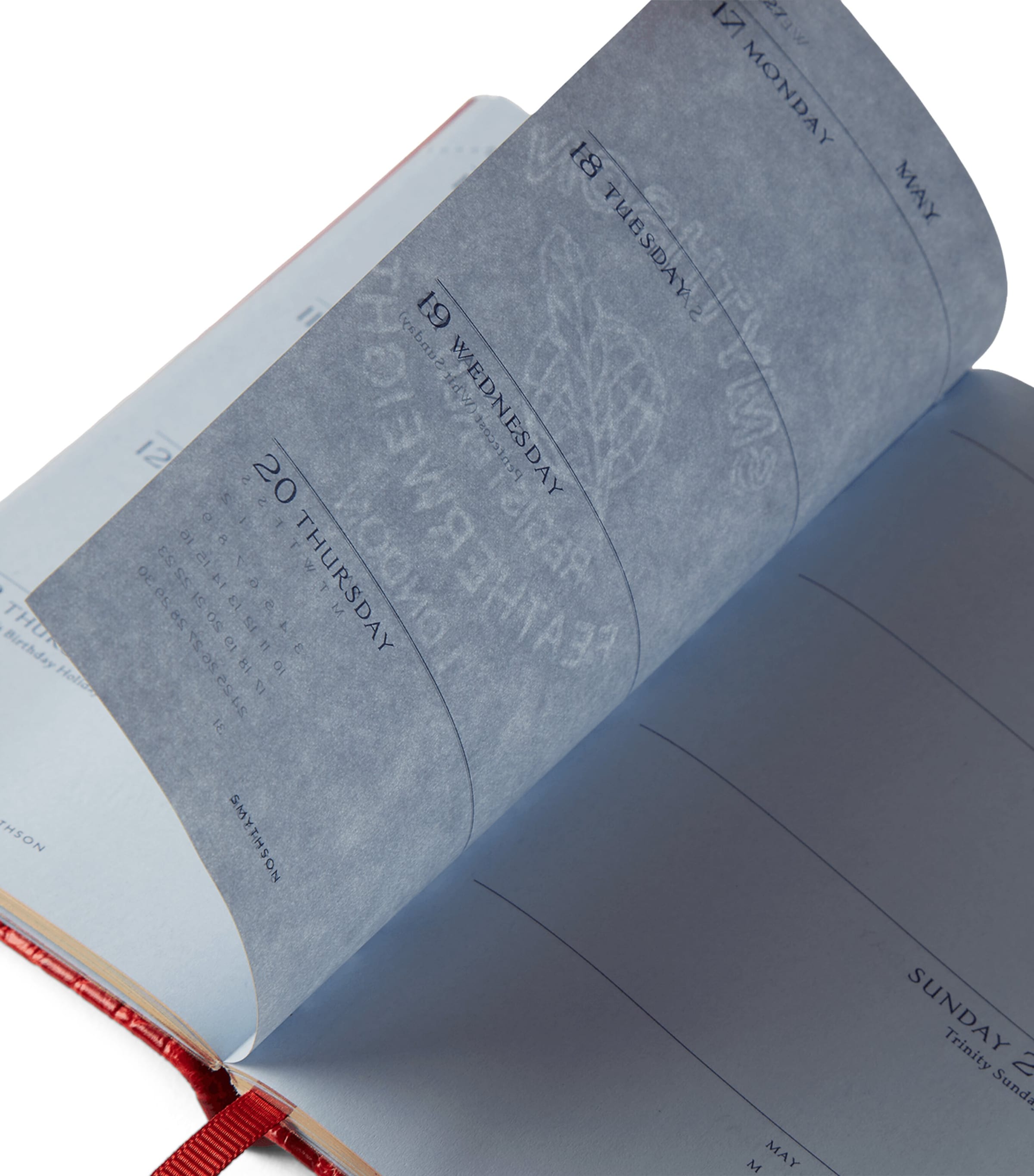 Smythson Leather Panama Weekly Diary 2027 Red Image 3