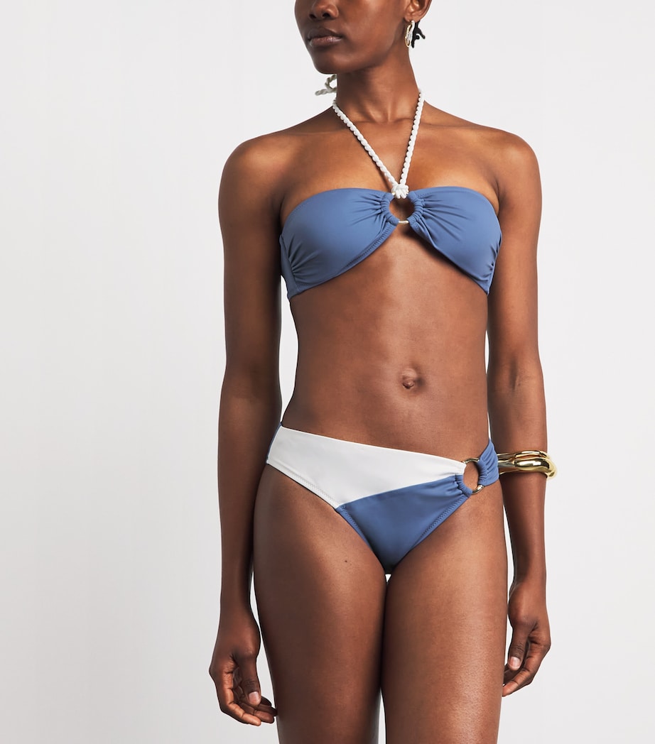 Heidi Klein Womens Cetara Bikini Top Blu Blu Image 2