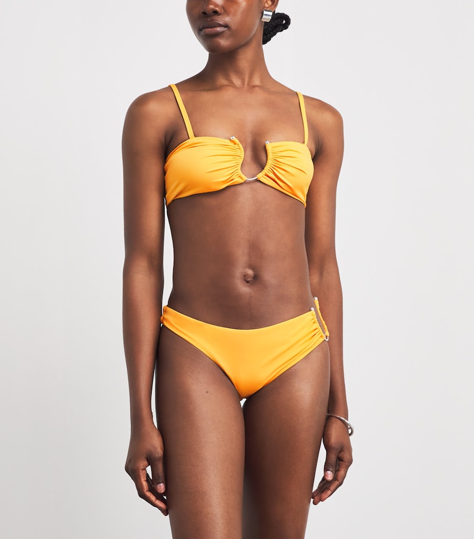 Christopher Esber Womens Ruched Crescent Bikini Bottoms Valencia Image 2