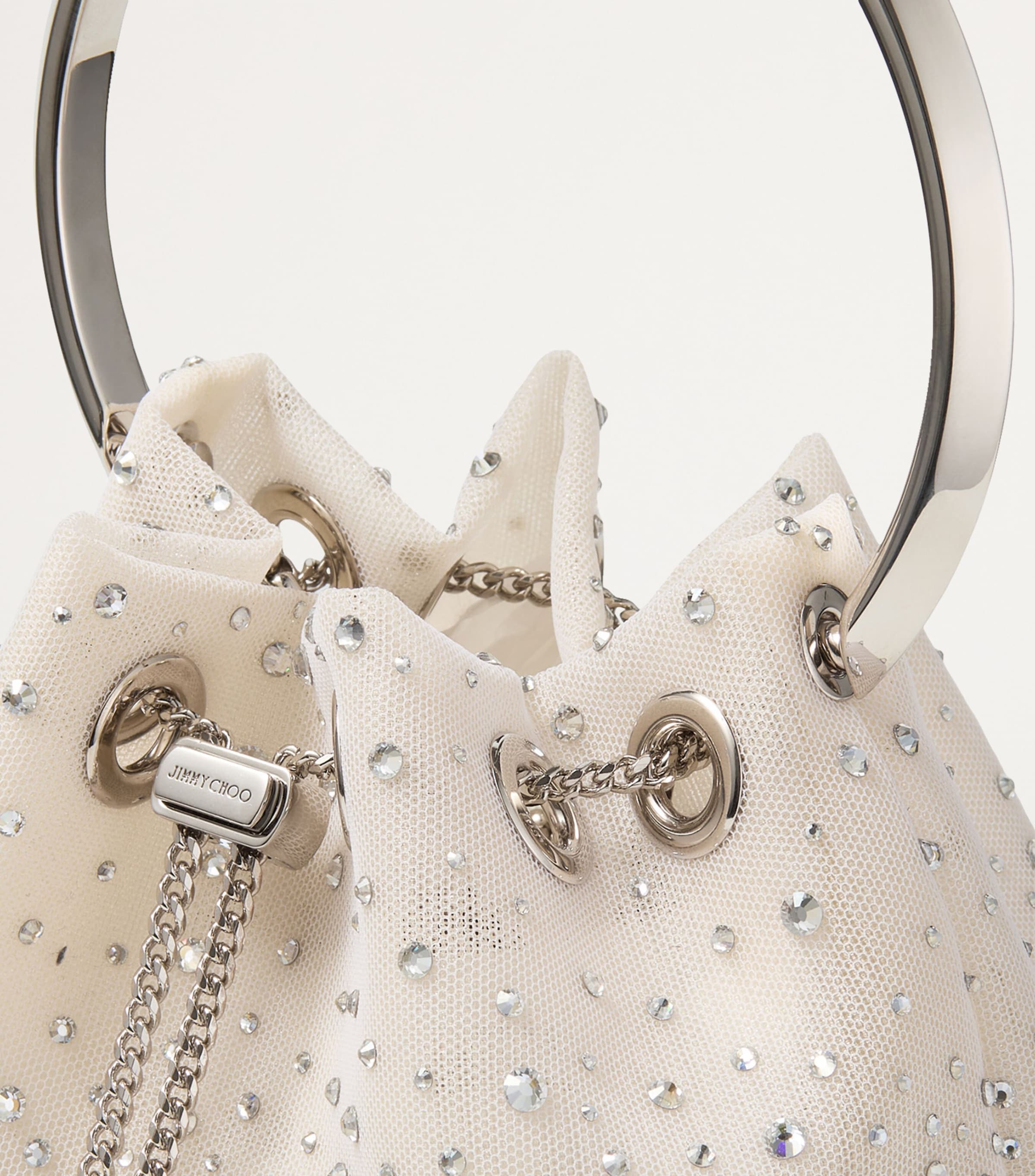 Embellished Bon Bon Top-Handle Bag WHITE/CRYSTAL Image 2