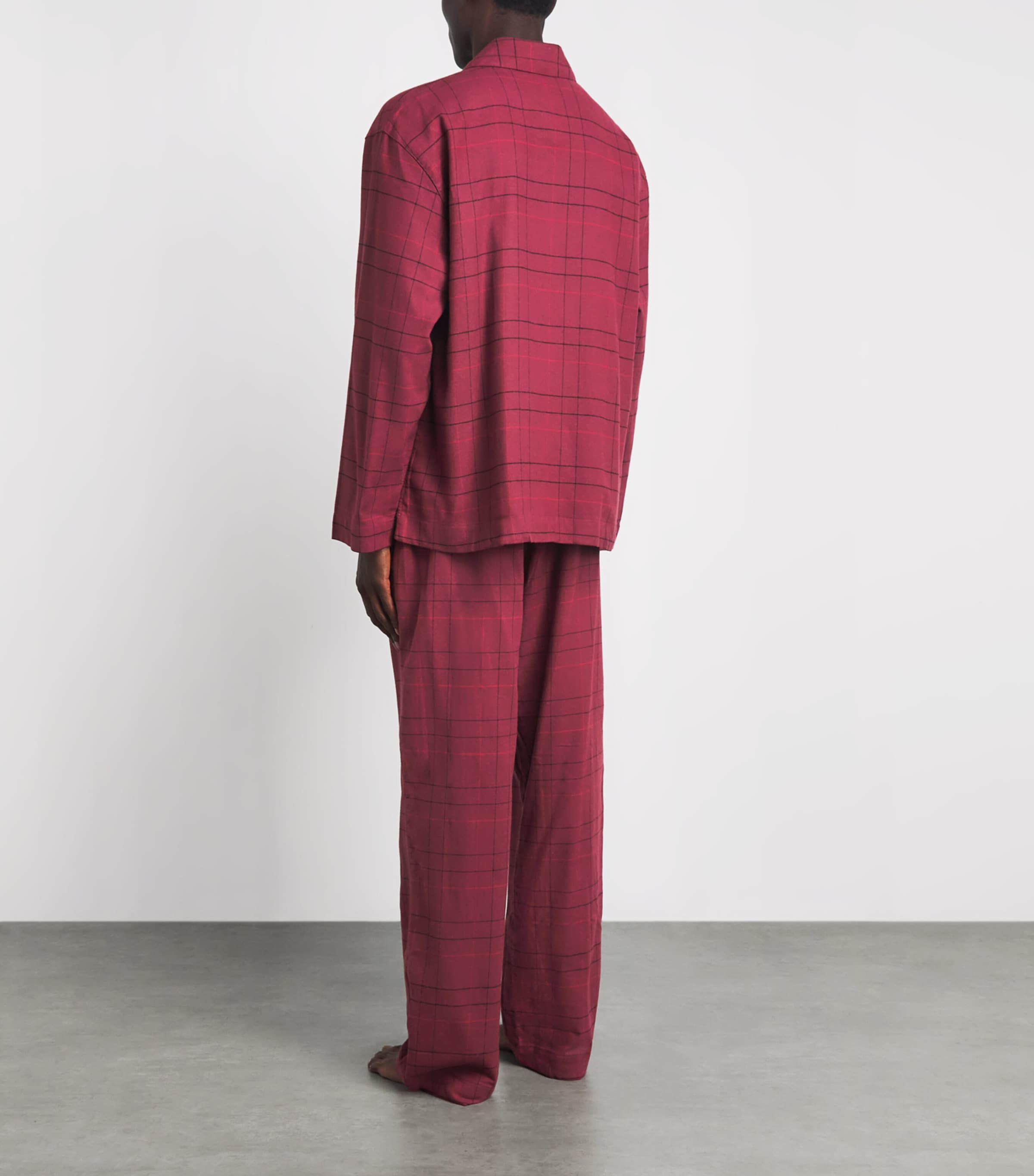 Calvin Klein Mens Cotton Flannel Pyjama Set Sophie Plaid Es Image 4