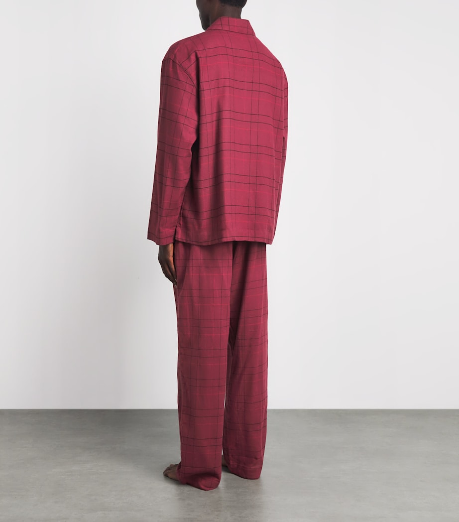 Calvin Klein Mens Cotton Flannel Pyjama Set Sophie Plaid Es Image 4