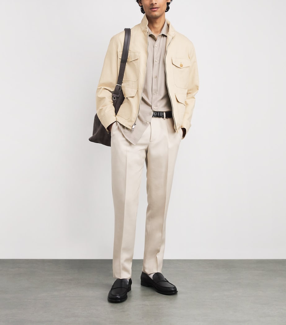 Silk-Cotton Shirt 80008 BEIGE Image 2