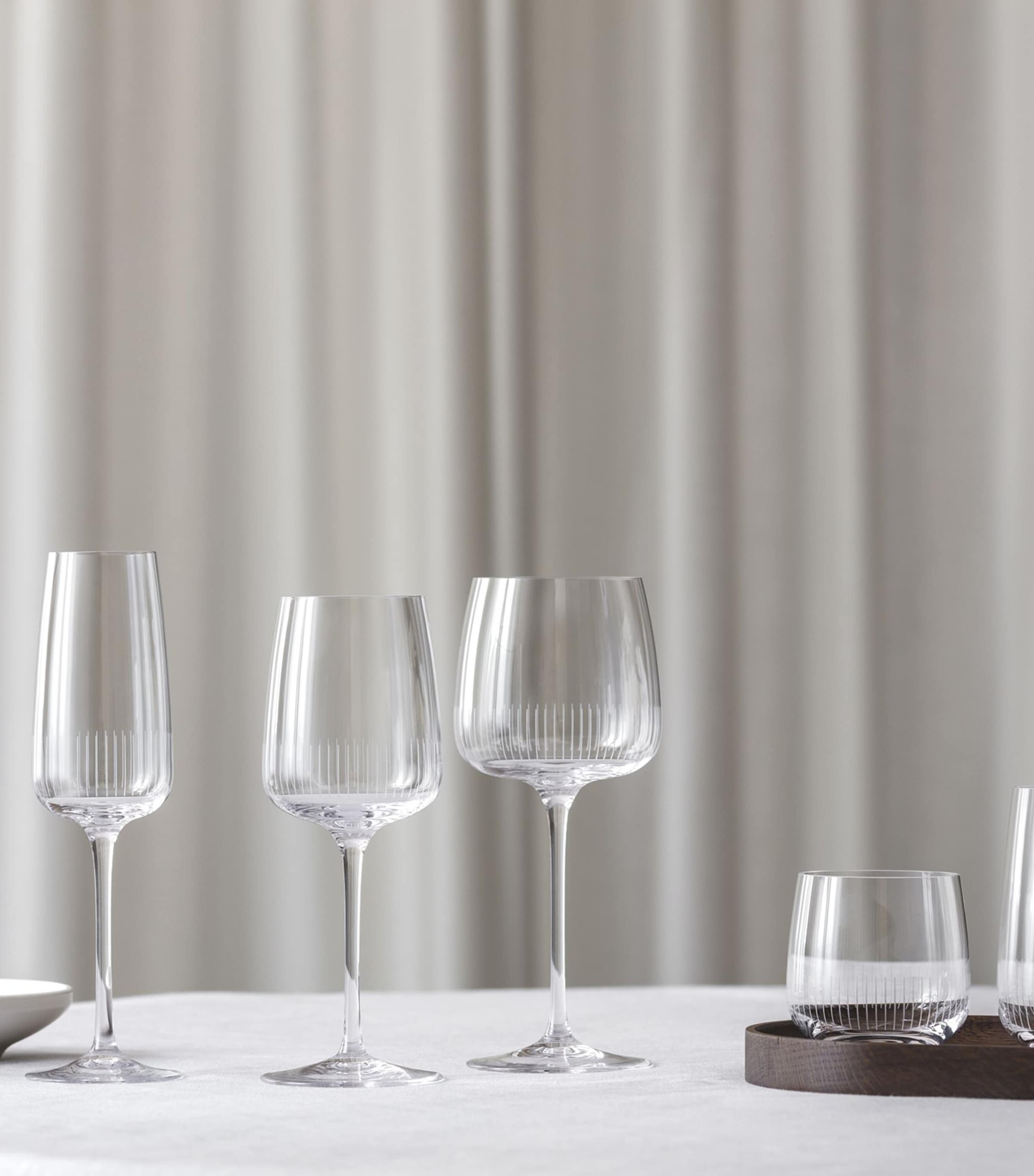 Set of 4 Crystal Afina Champagne Glasses (120ml) CLEAR Image 5