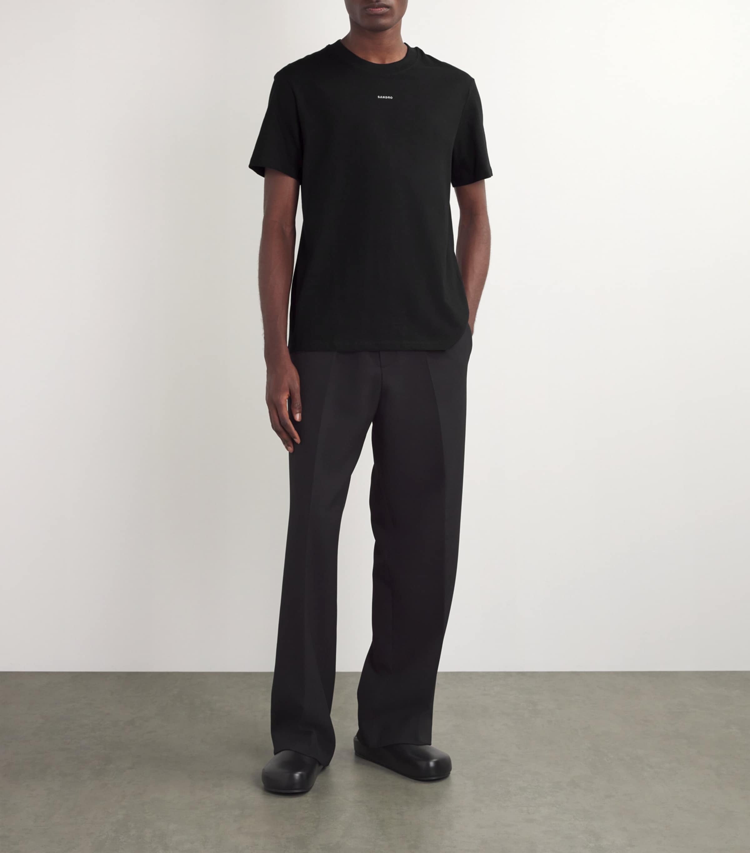 Cotton Logo T-Shirt BLACK Image 2