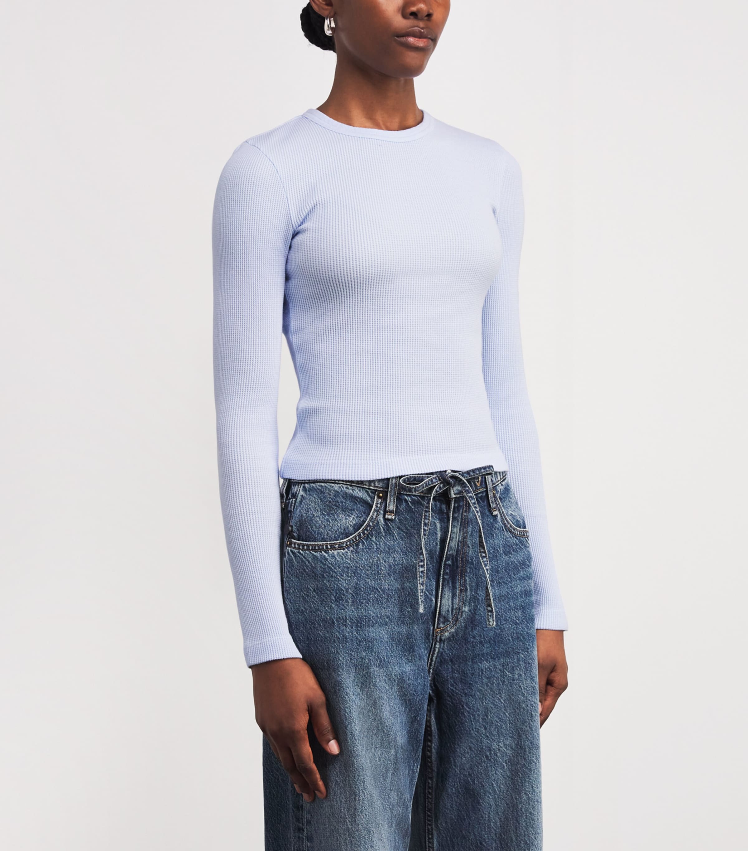 Cotton Pilar Waffle T-Shirt PERRI Image 3