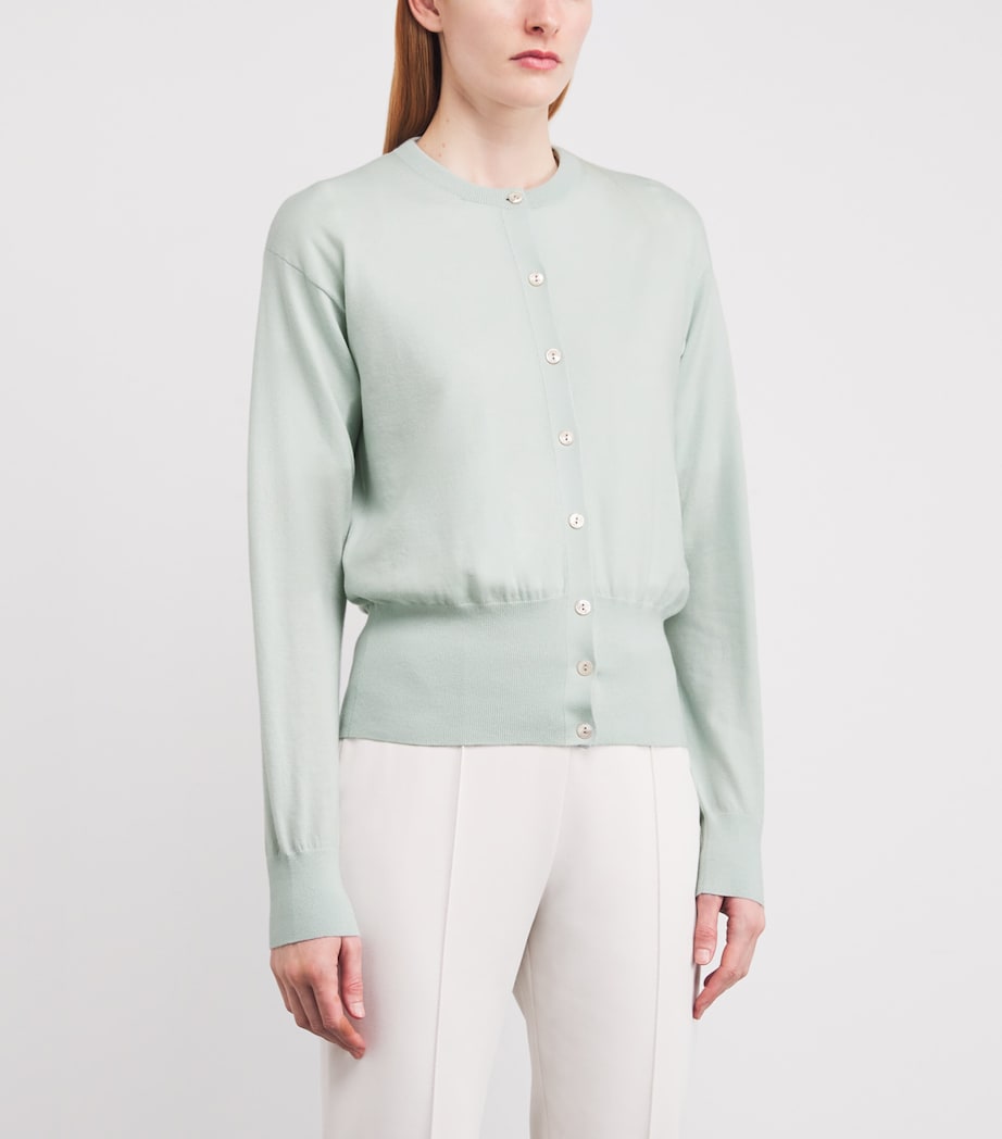 Cashmere Cardigan Z08 LIGHT GREEN Image 3