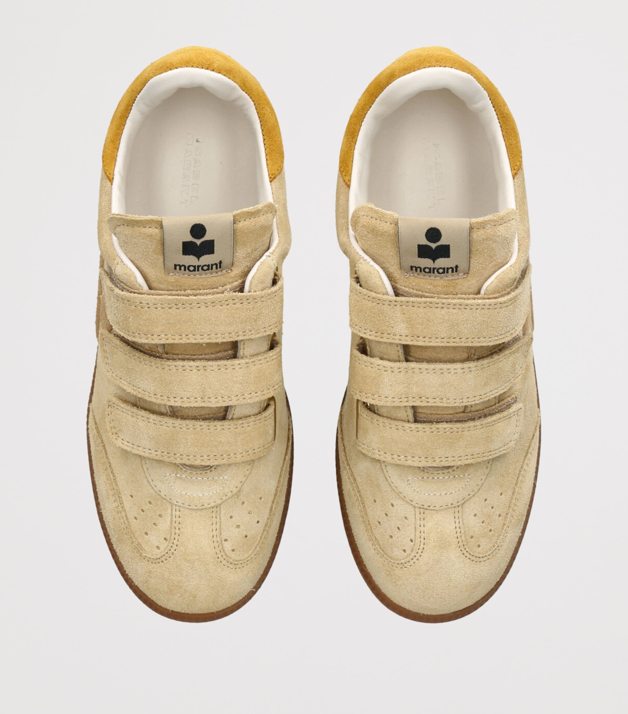Isabel Marant Suede Beth Logo Sneakers Beige Comb Image 4