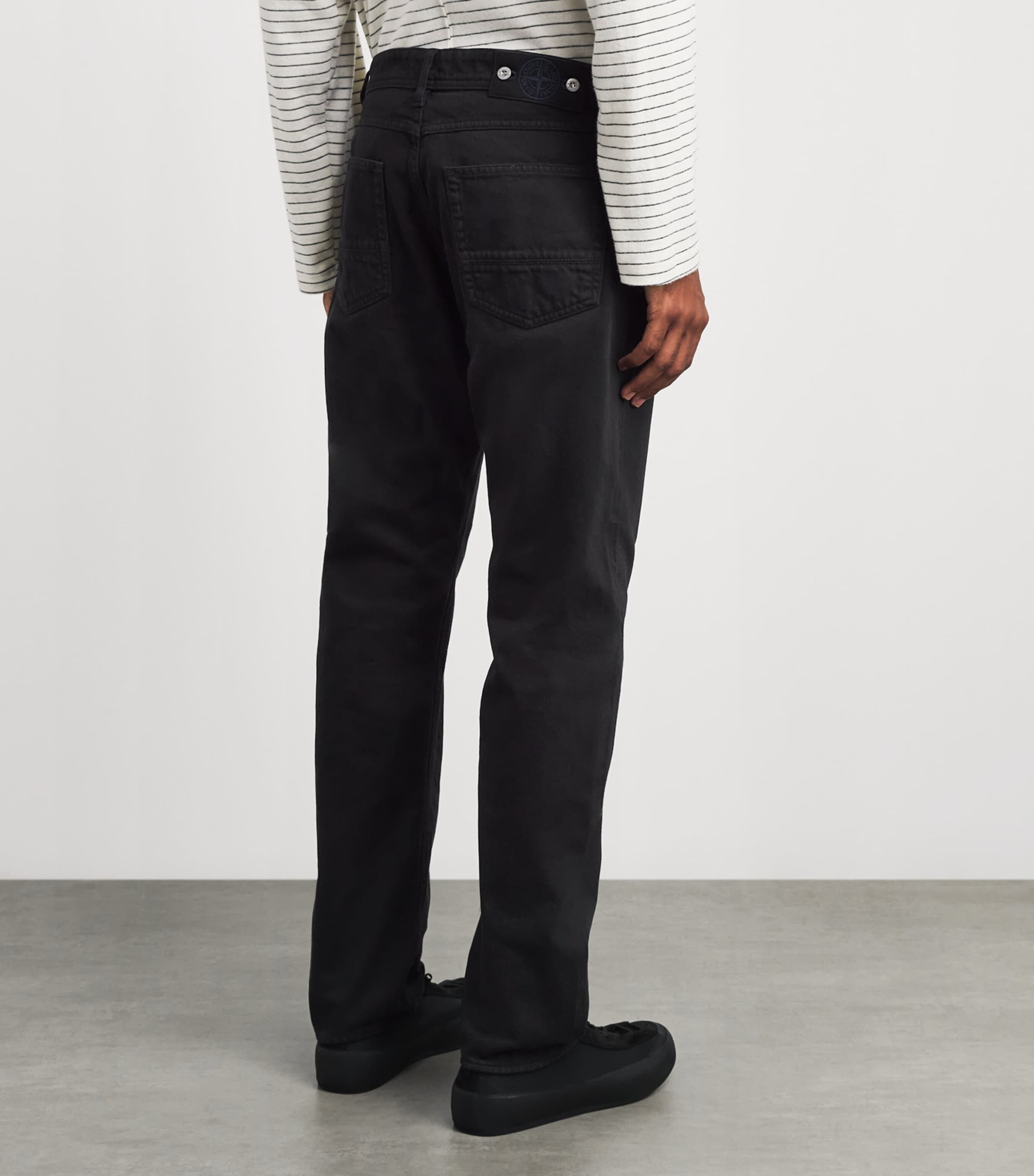 Stone Island Mens Garment-Dyed Straight Jeans Image 5