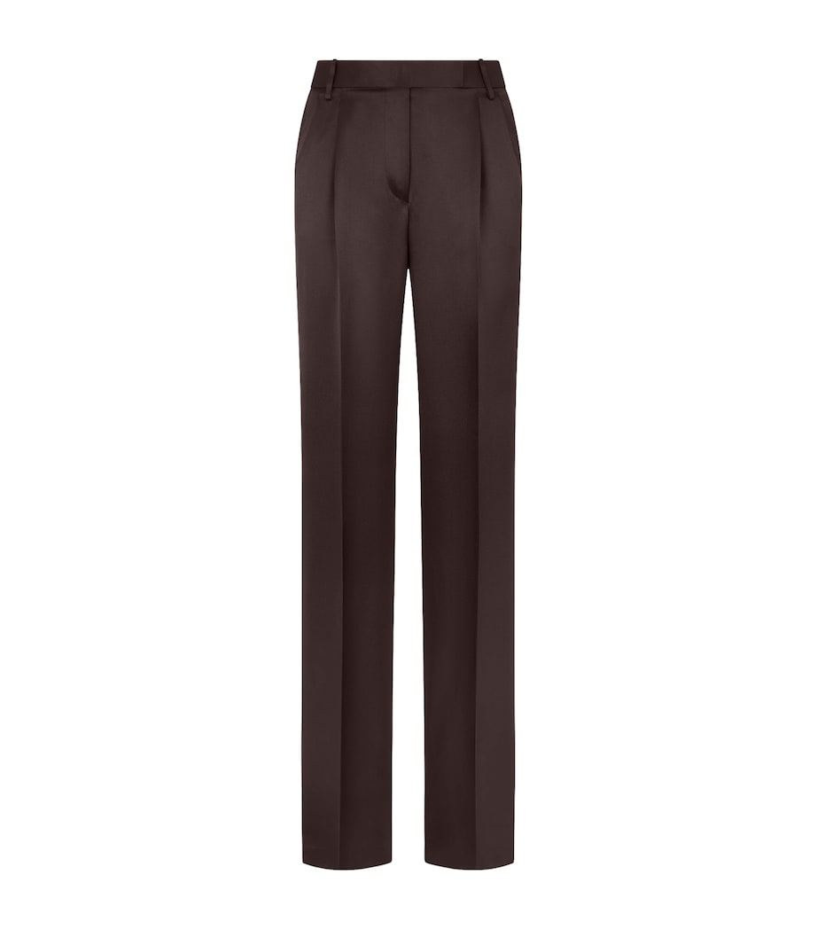 TOM FORD Womens Silk Tailored Trousers Ech Image 1