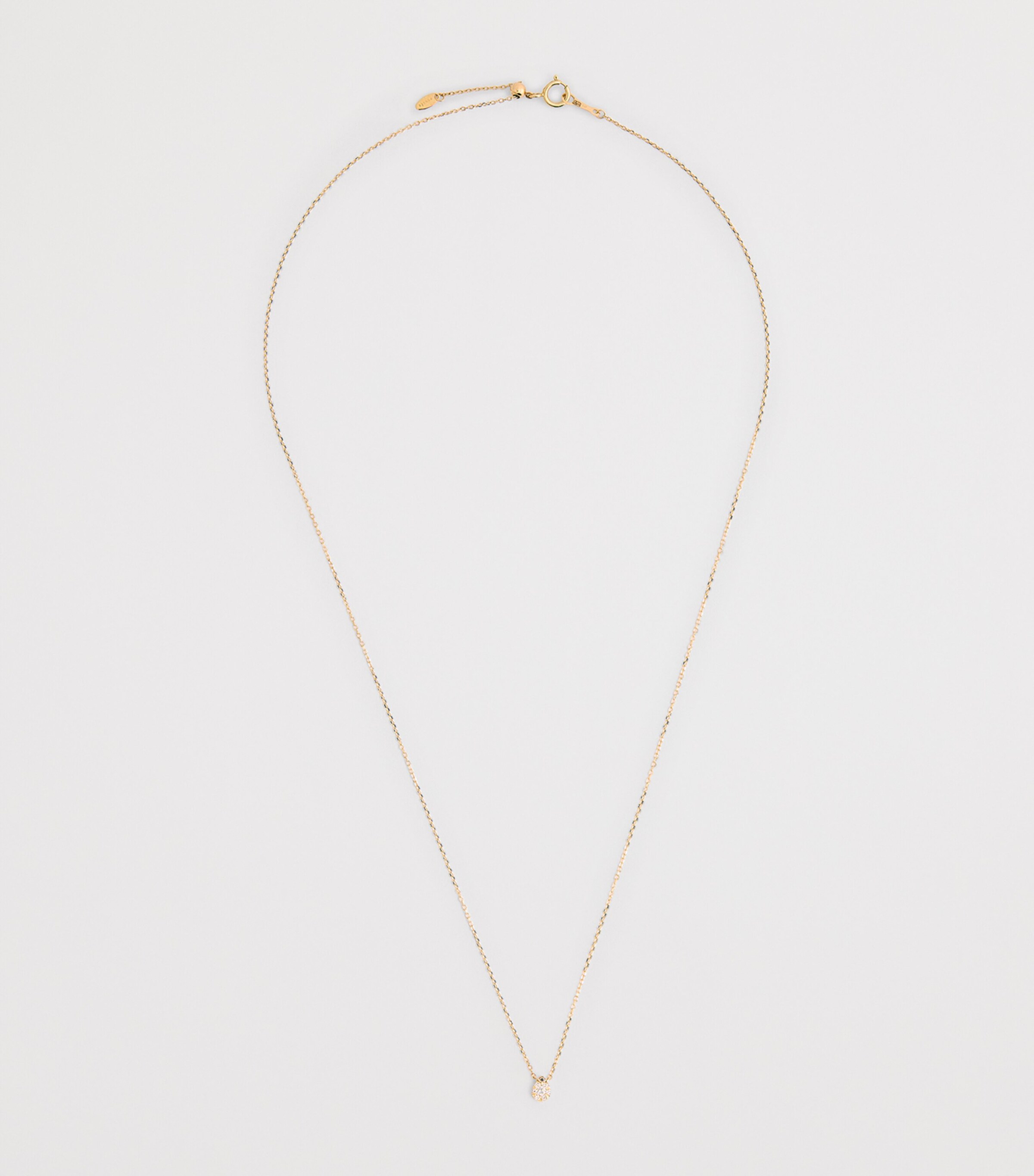 Persée Yellow Gold and Diamond Floating Necklace Yellow Gold Image 3