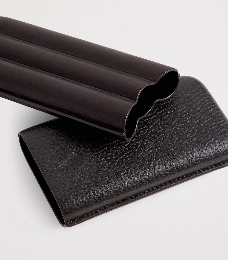Purdey Leather Three Cigar Holder Dbr Image 2
