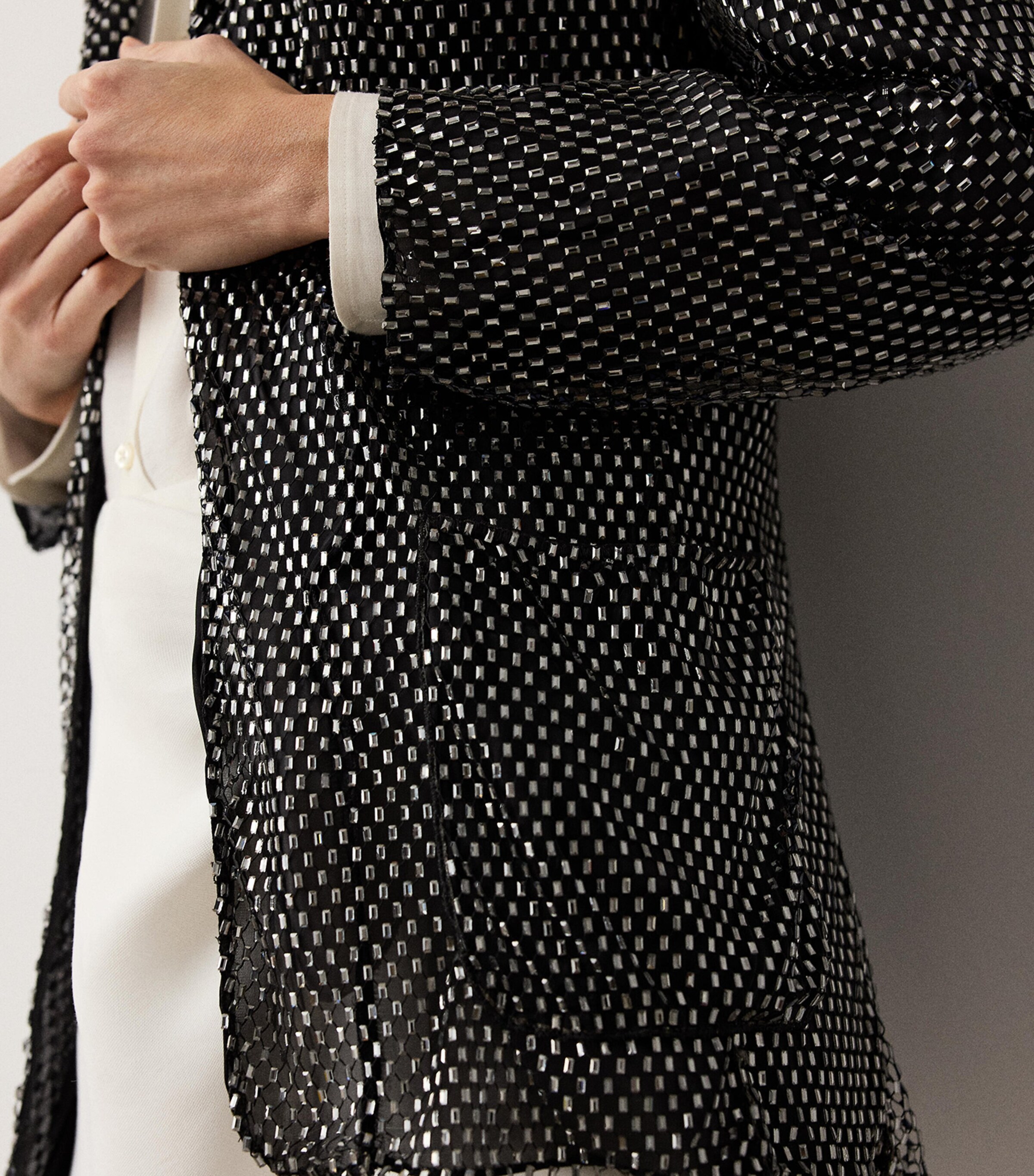 Ralph Lauren Collection Womens Embellished Brynn Jacket Black Image 5