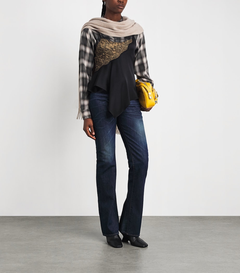 Acne Studios Womens 2009 Mid-Rise Straight Jeans Navy Blue Image 2