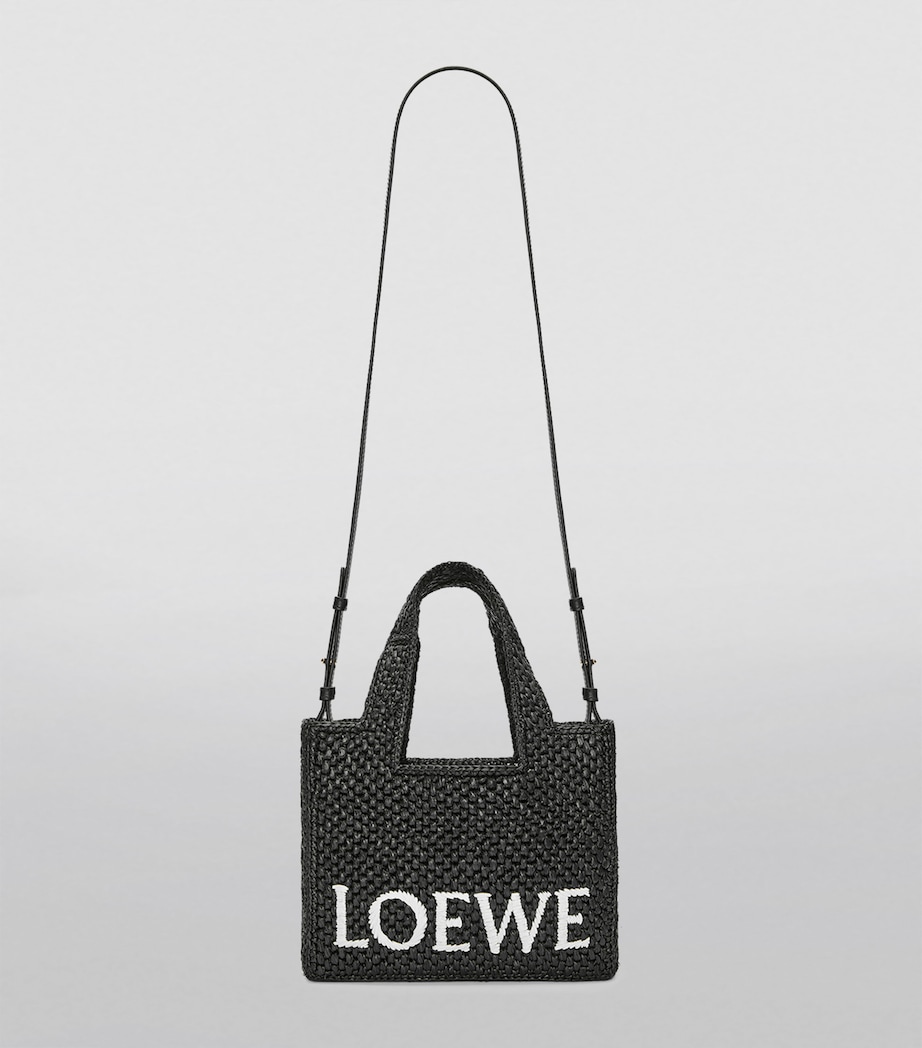 x Paula's Ibiza Small Font Tote Bag BLACK Image 4