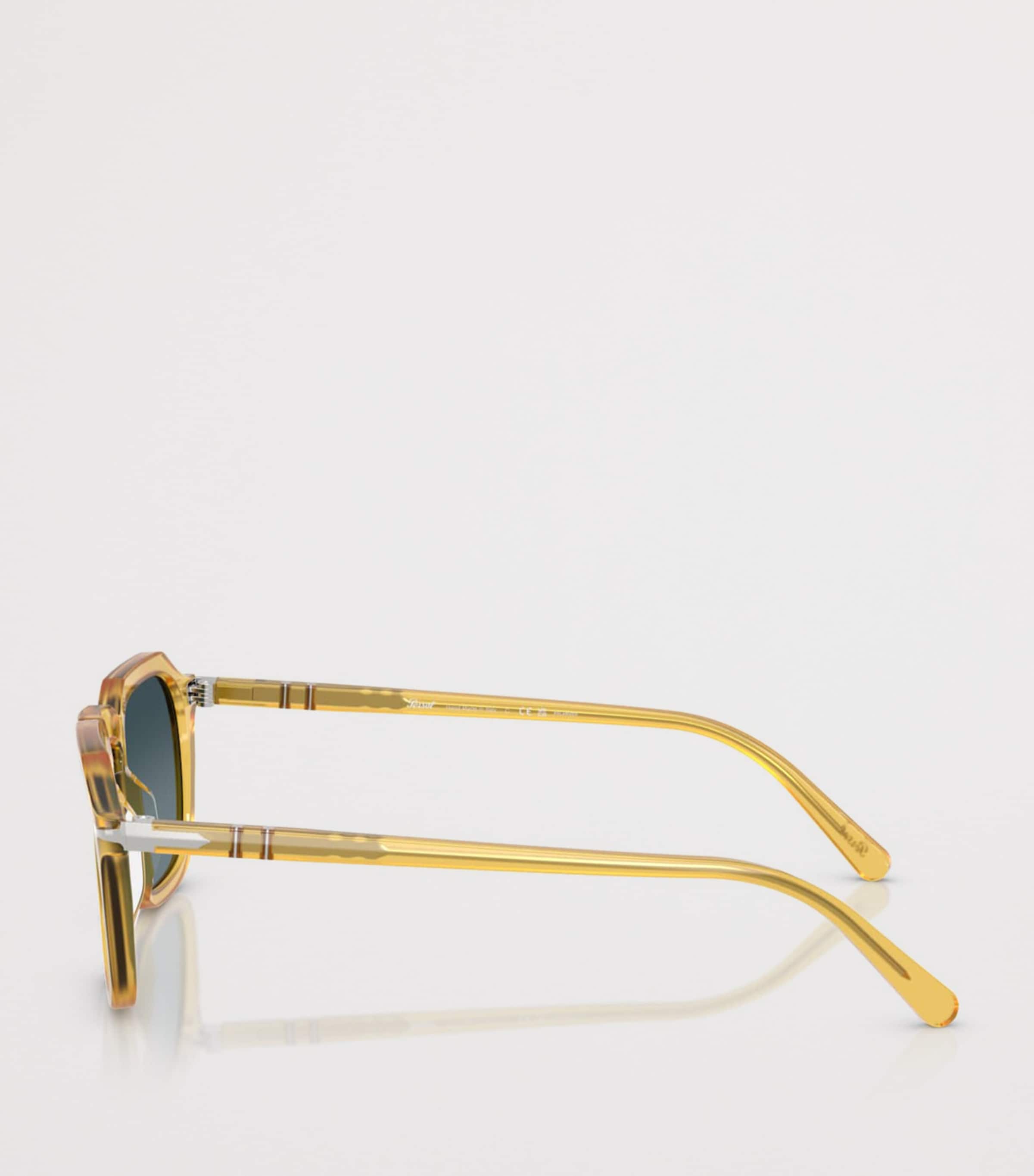 Persol Acetate Square Sunglasses Beige Image 3