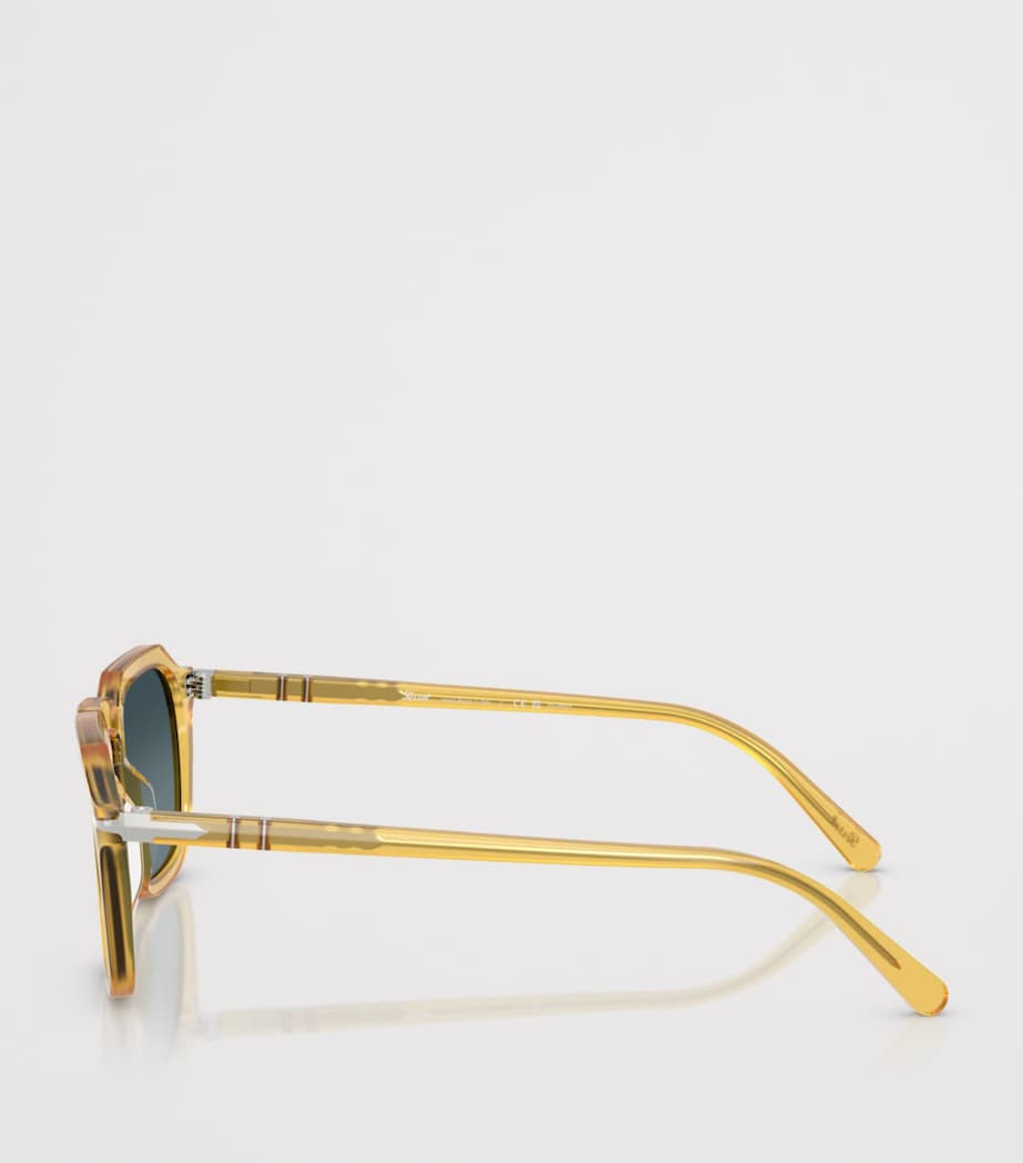 Persol Acetate Square Sunglasses Beige Image 3