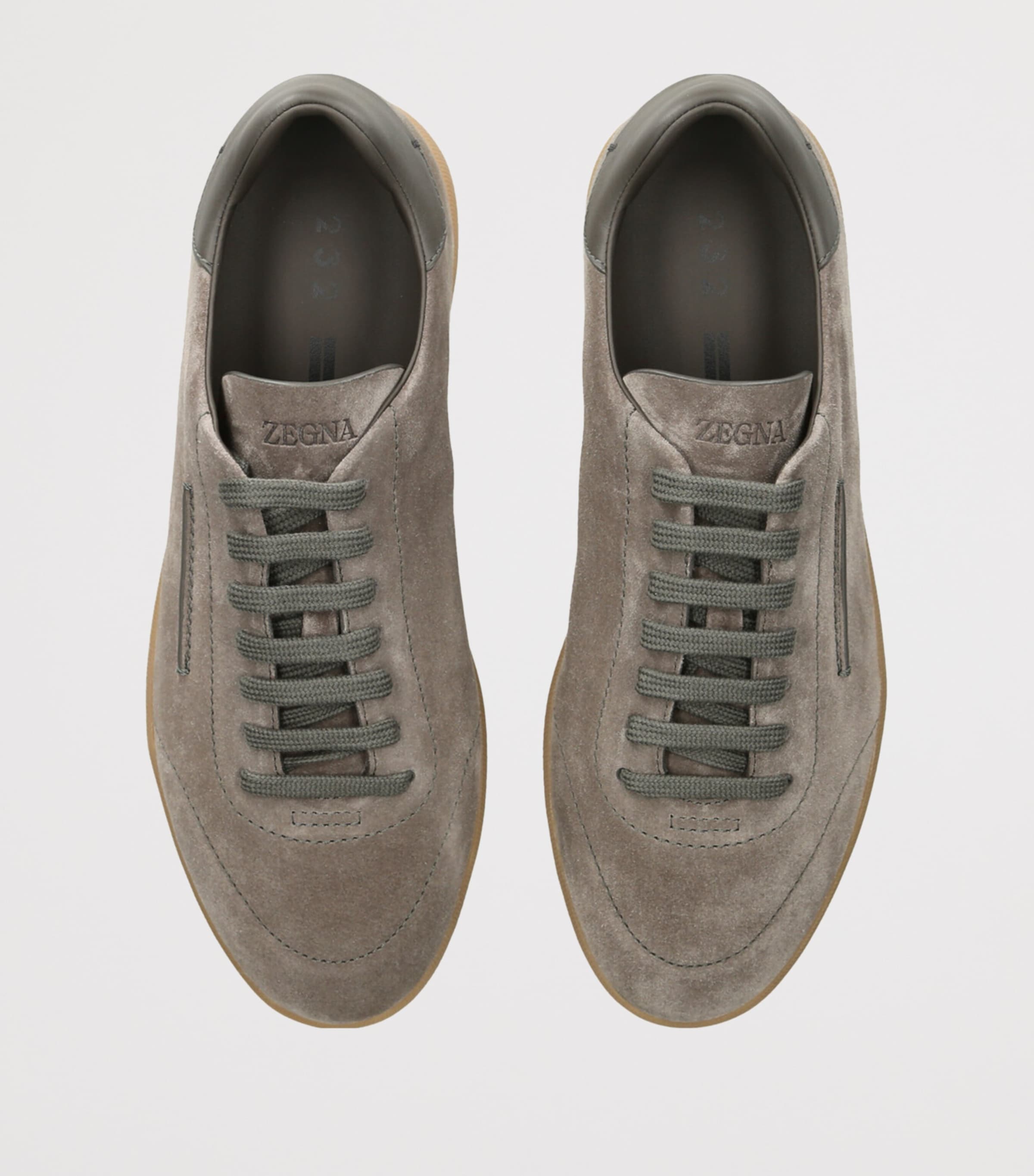 Zegna Suede 232 Sneakers Grey Image 4