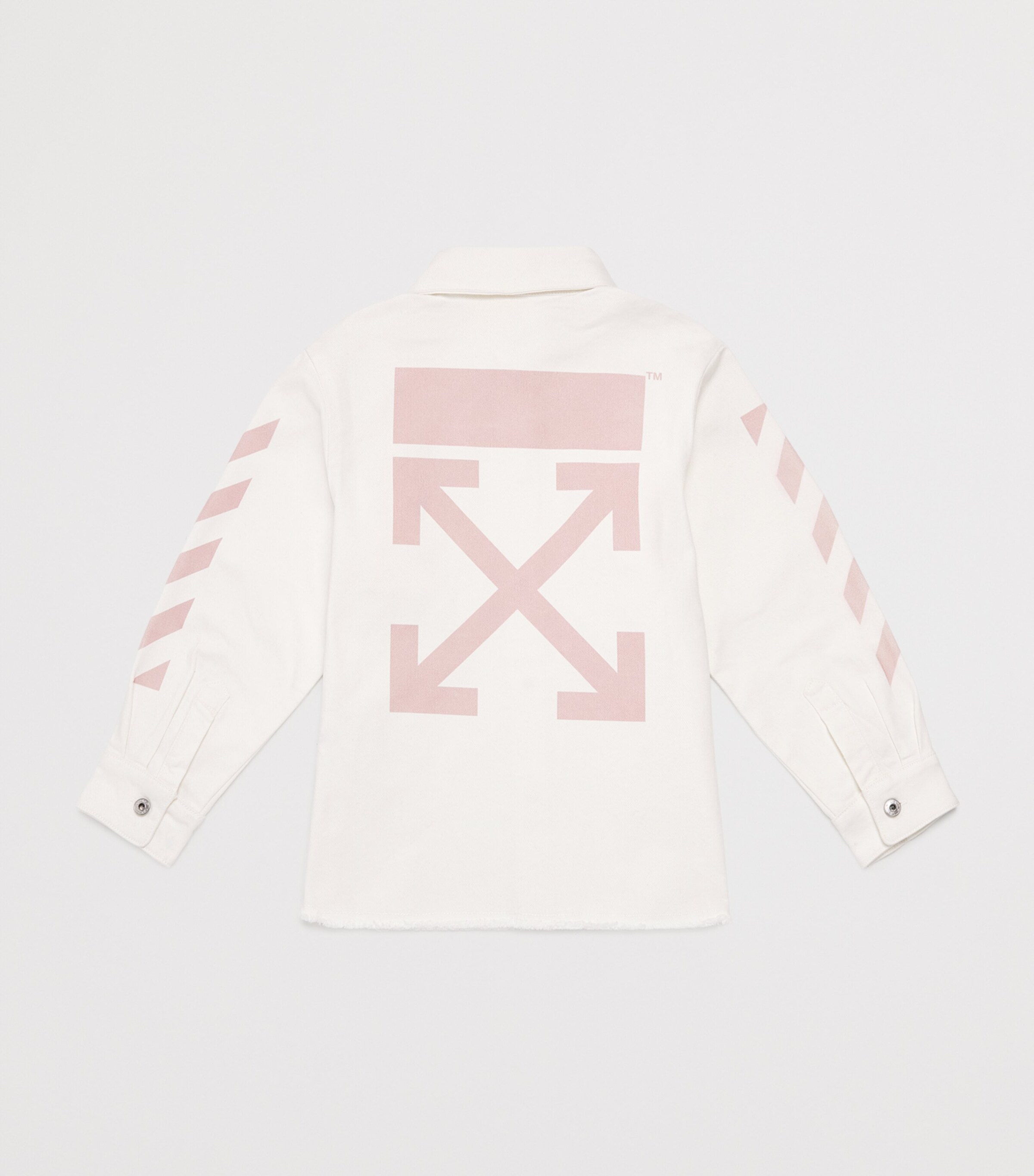 Off-White Kids Denim Arrows Shirt (4-12+ Years) White Image 2