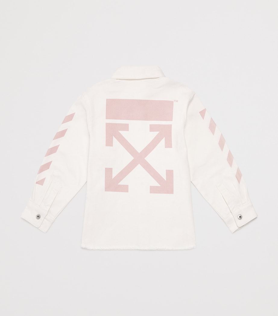 Off-White Kids Denim Arrows Shirt (4-12+ Years) White Image 2